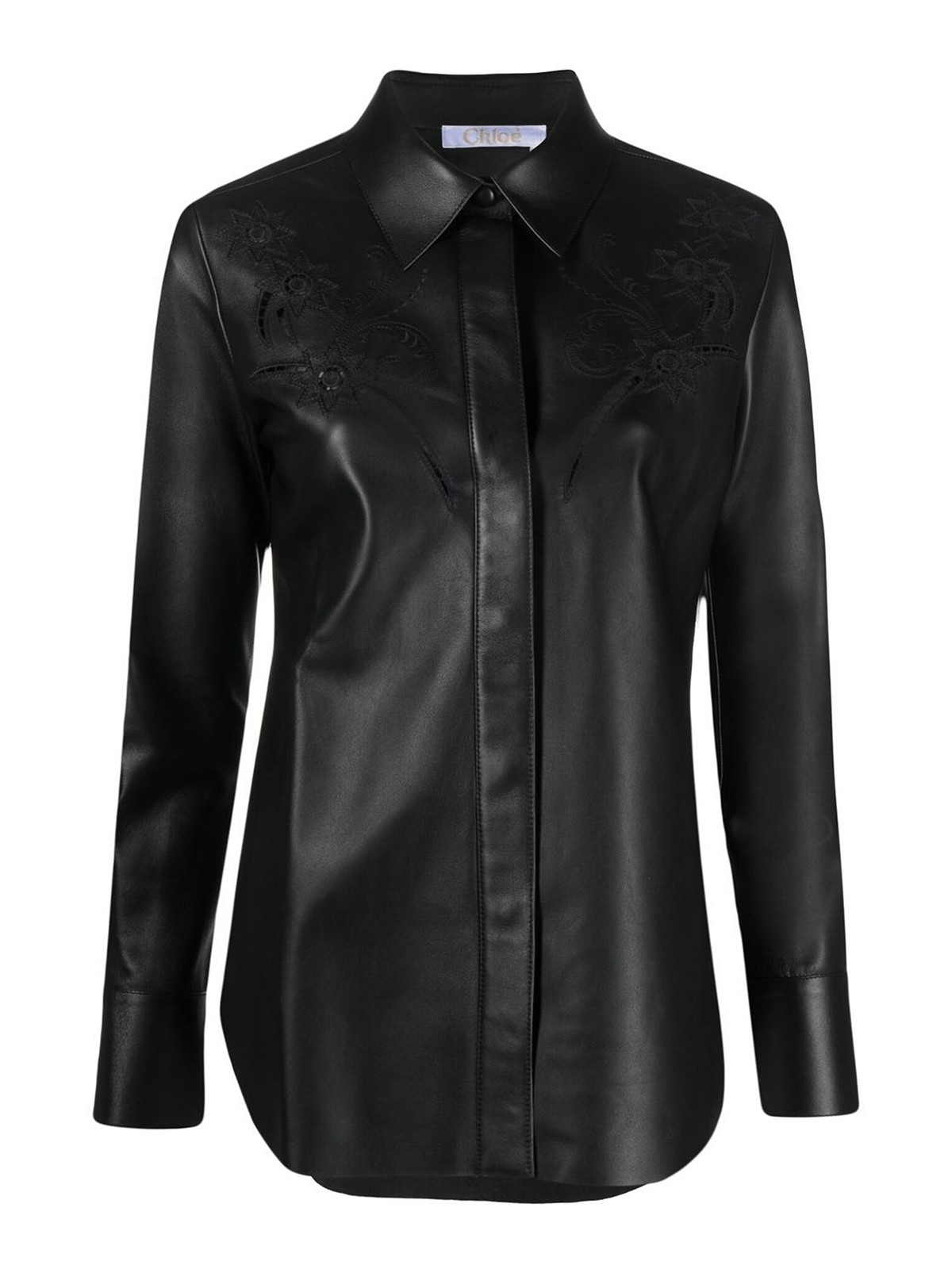 Chloé Leather Jacket In Black