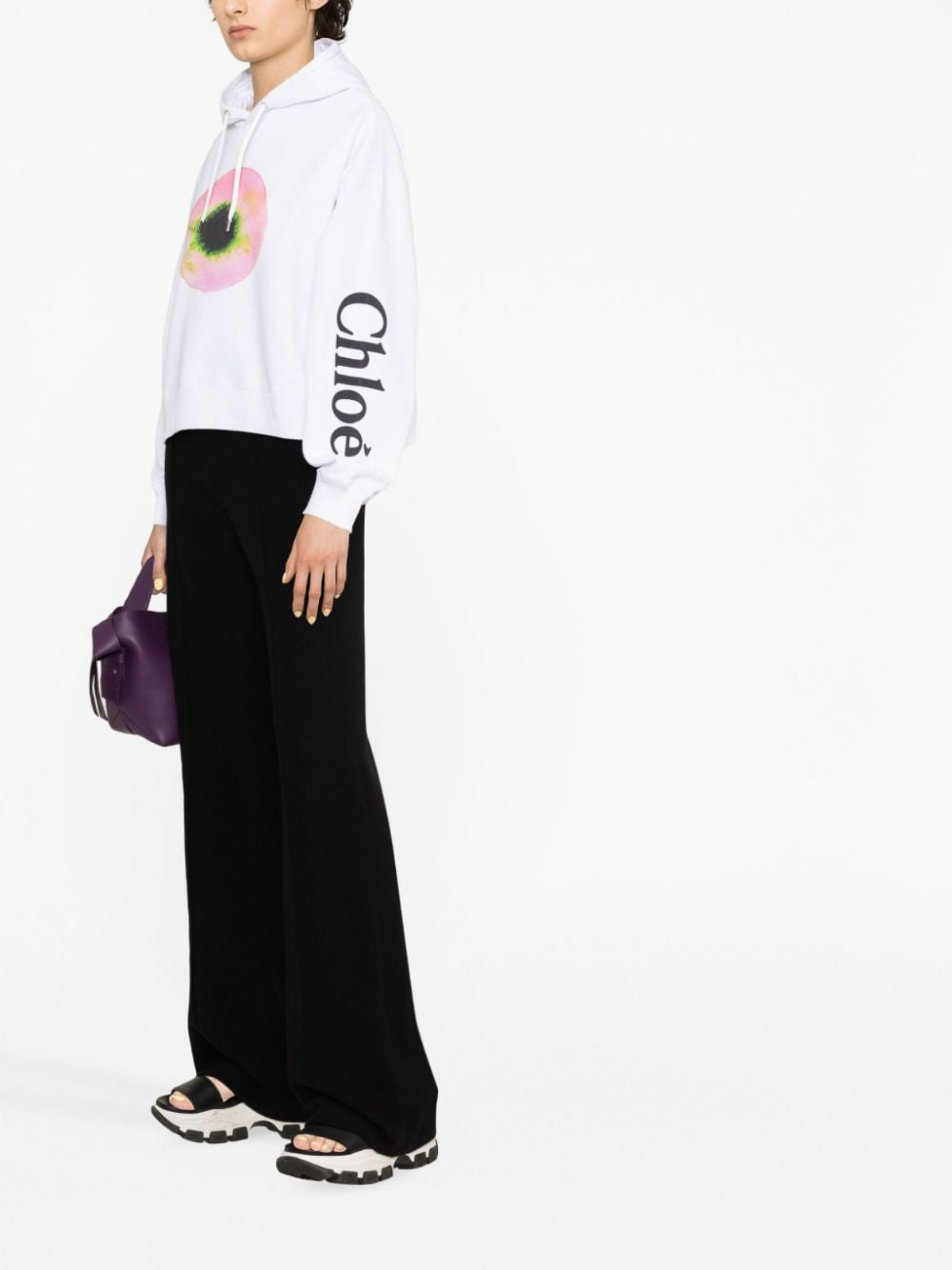 Chloe' スウェットシャツ/セーター - 白|CHC23UJH2019091Y