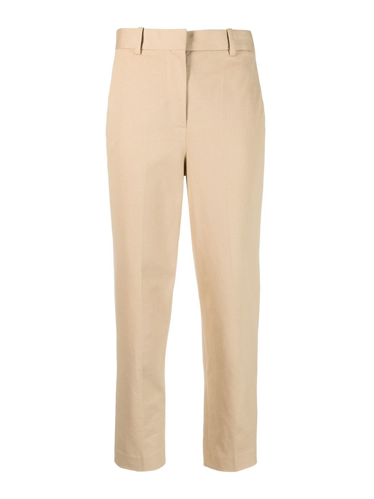 Circolo 1901 Cotton Cropped Trousers In Brown