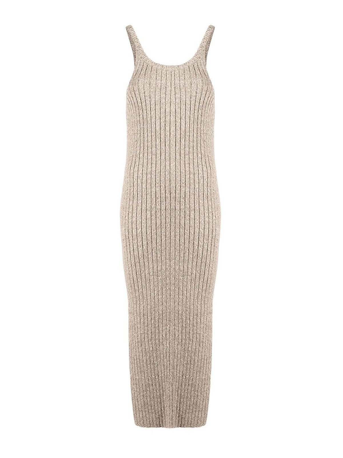 white christmas dresses Natalia Fedner Rose Gold Sparkly Knit Maxi Dress