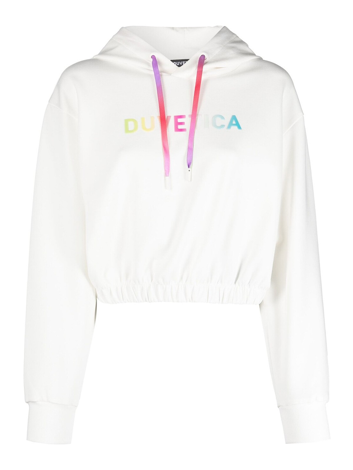 Shop Duvetica Logo Hoodie In White
