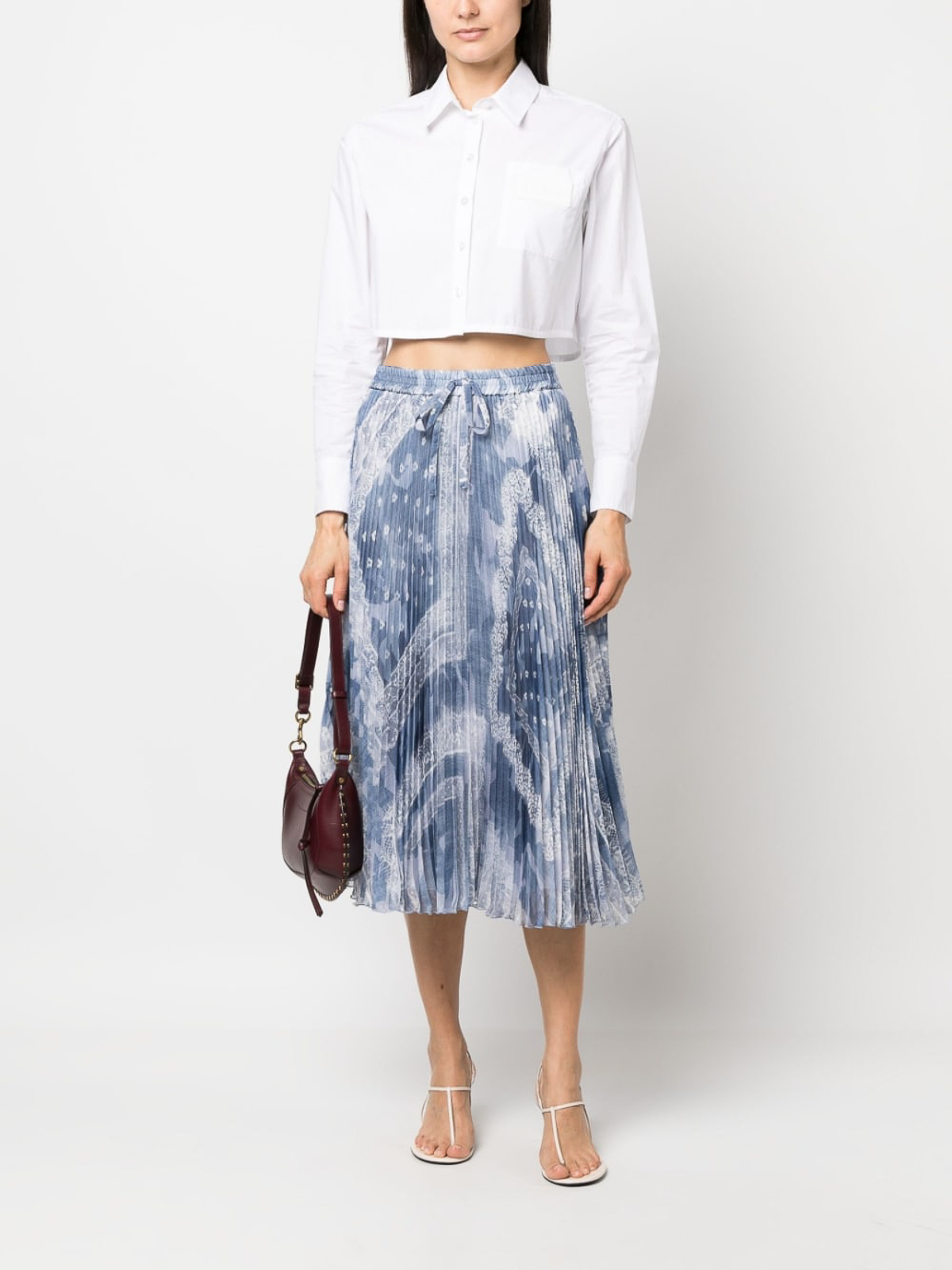 Ermanno Scervino Printed pleated skirt - Women