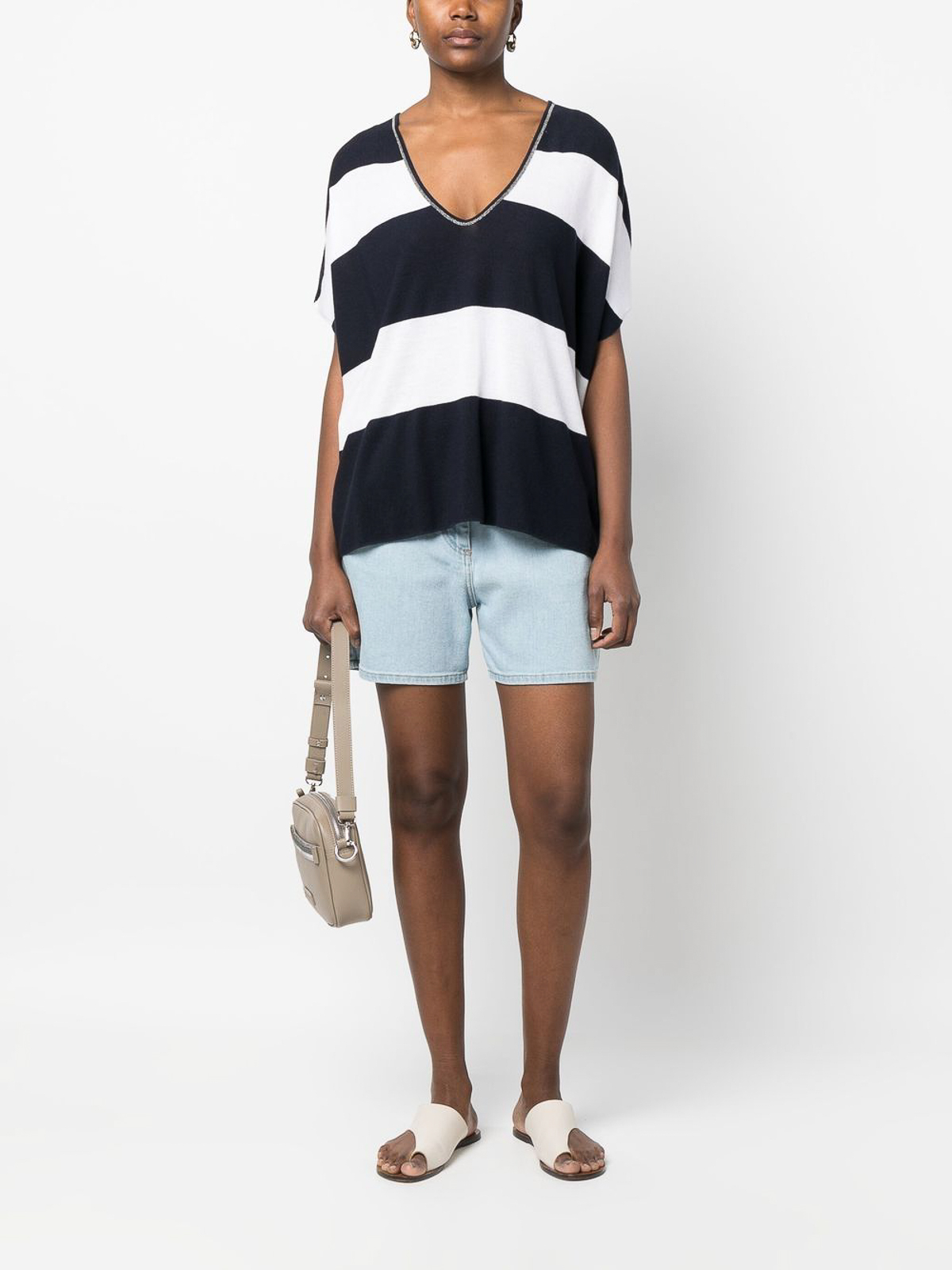 FABIANA FILIPPI Tシャツ・カットソー ブルー系 Fabiana Filippi Tシャツ - ブルー | MAD273W011H301VR2