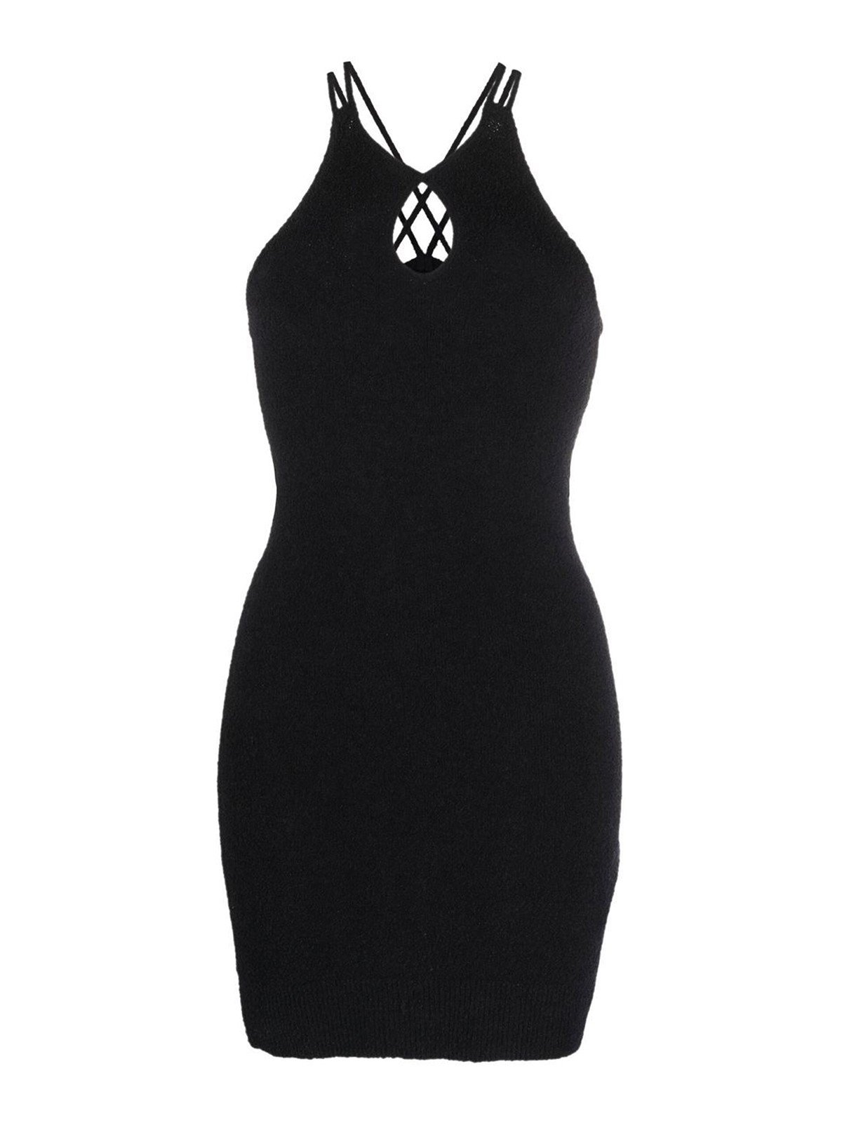 Shop Iro Cotton Blend Short Dress In Black