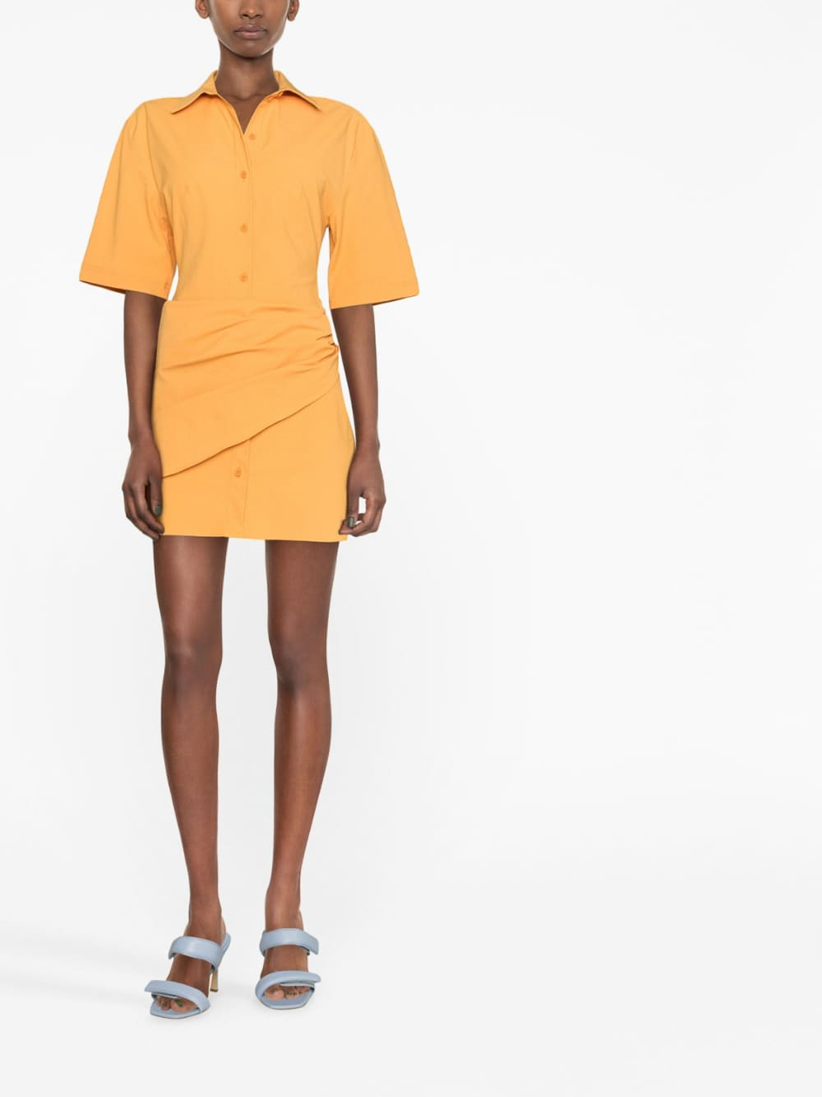 Shop Jacquemus Vestido Corto - Naranja