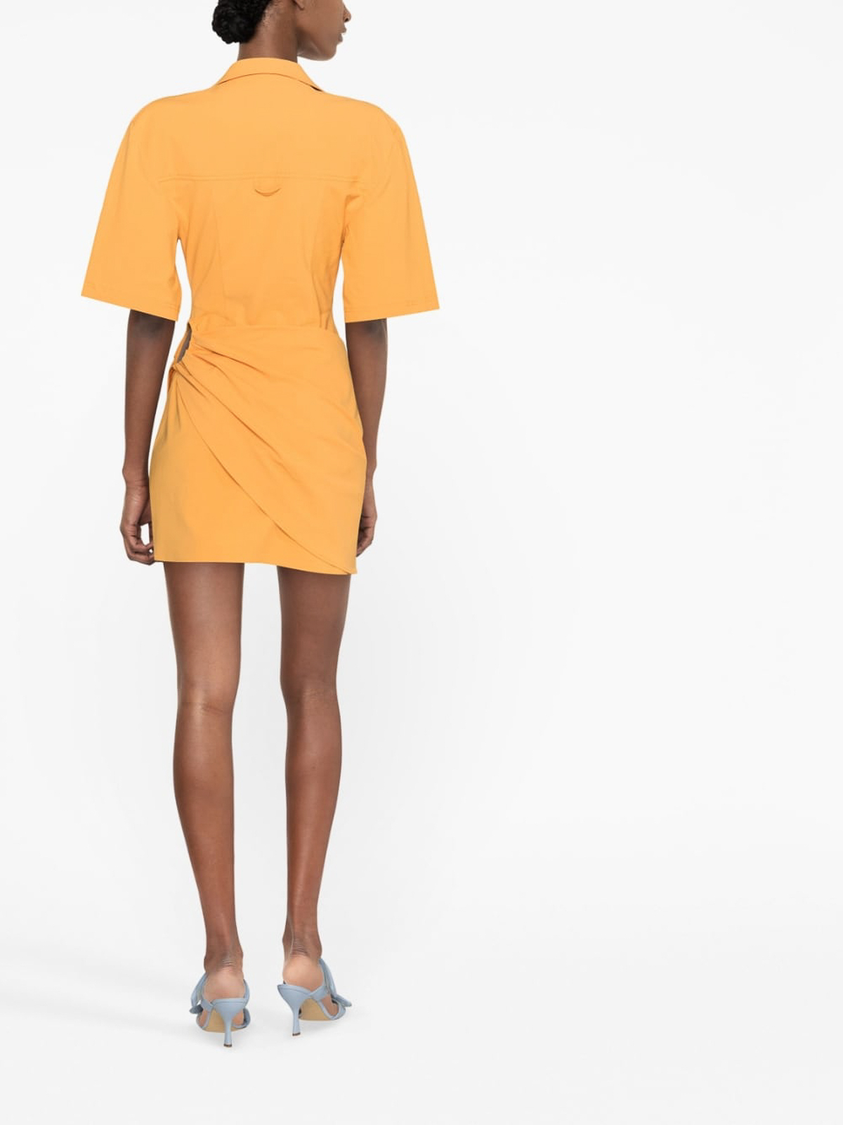 Shop Jacquemus La Robe Camisa Shirt Dress In Naranja