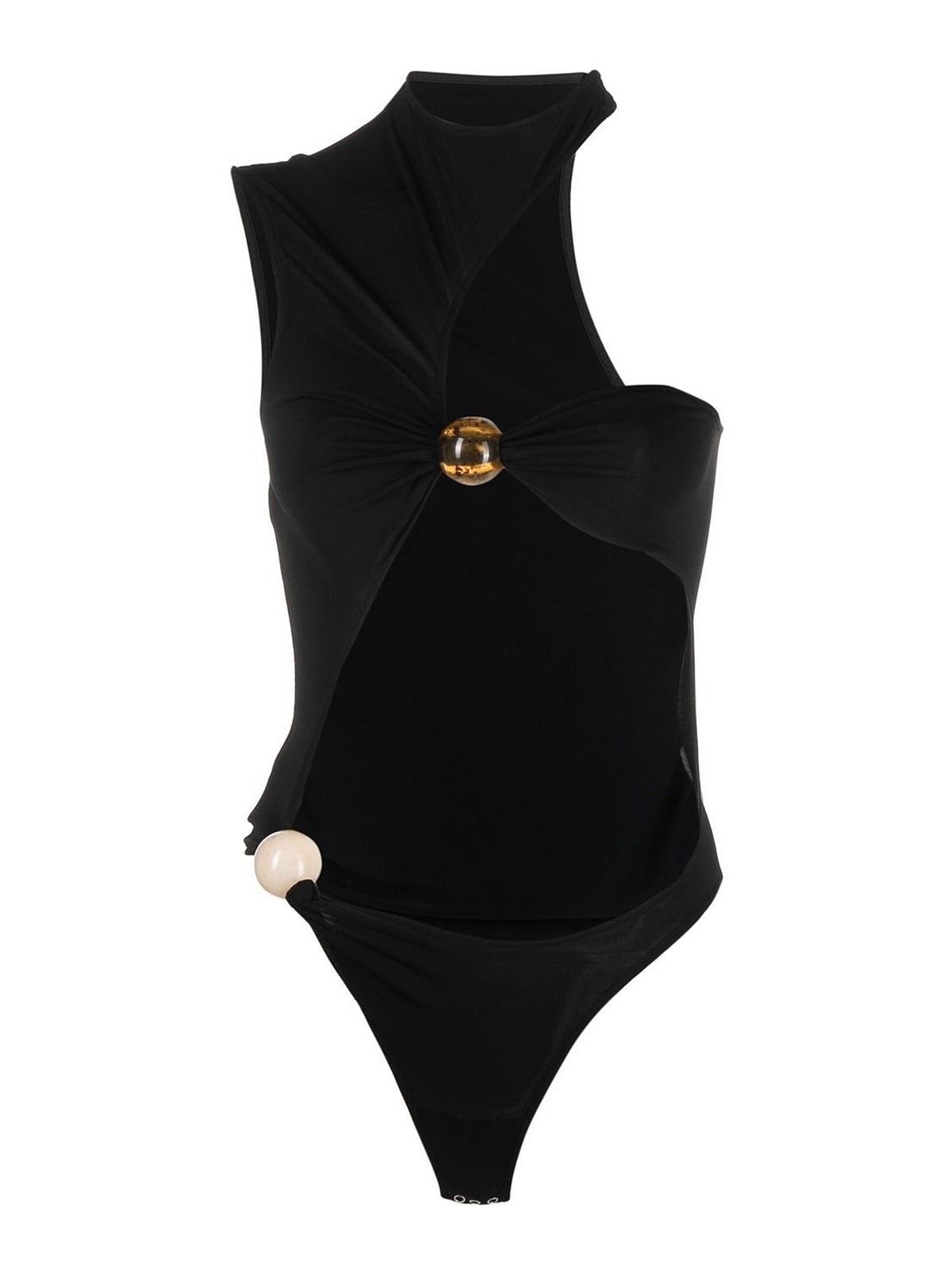 Jacquemus Le perola cut-out bodysuit - Black - Women|231TO0441322