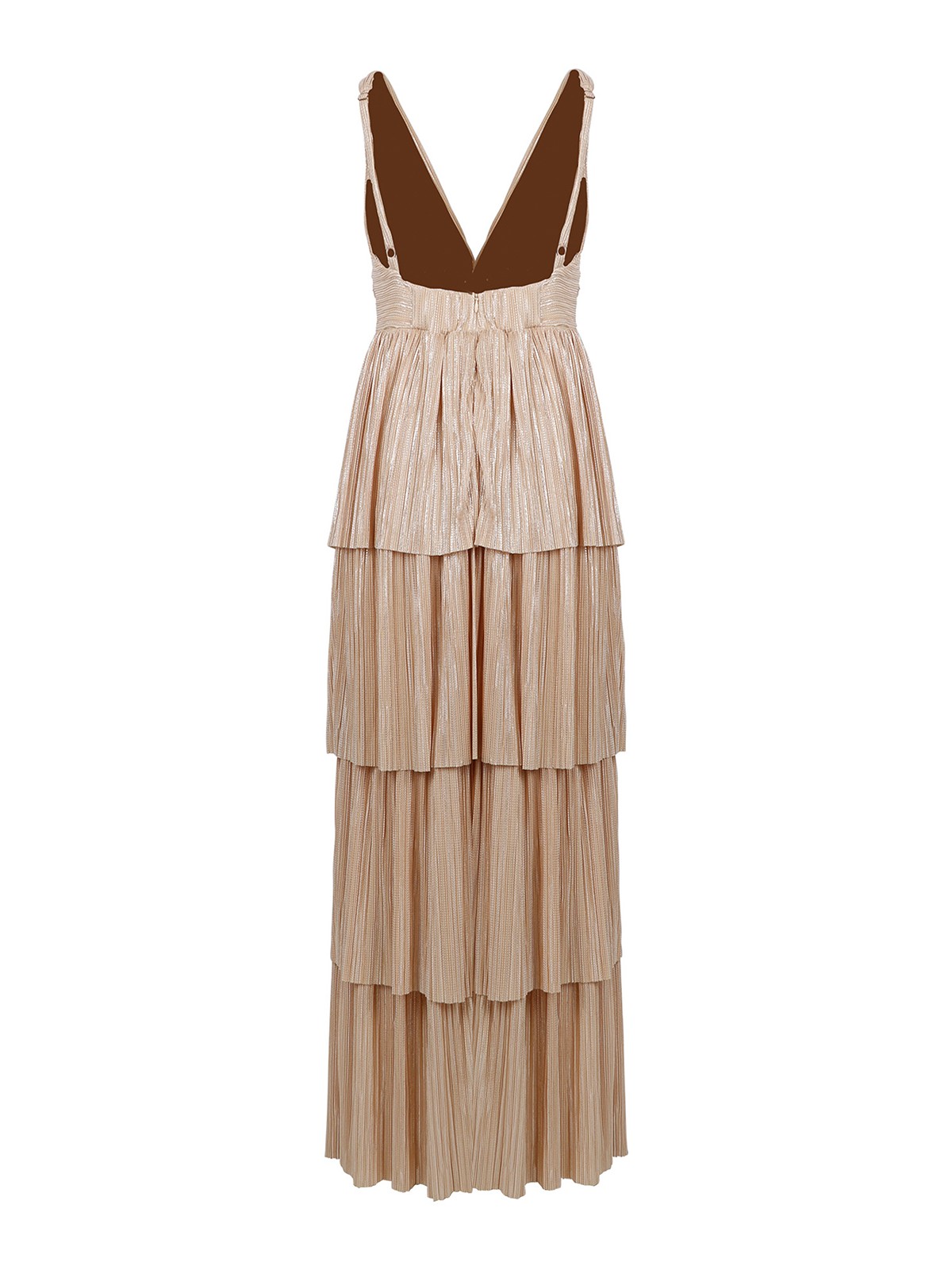 Sabina Musayev Delphina sleeveless long dress - Gold|10084ORO