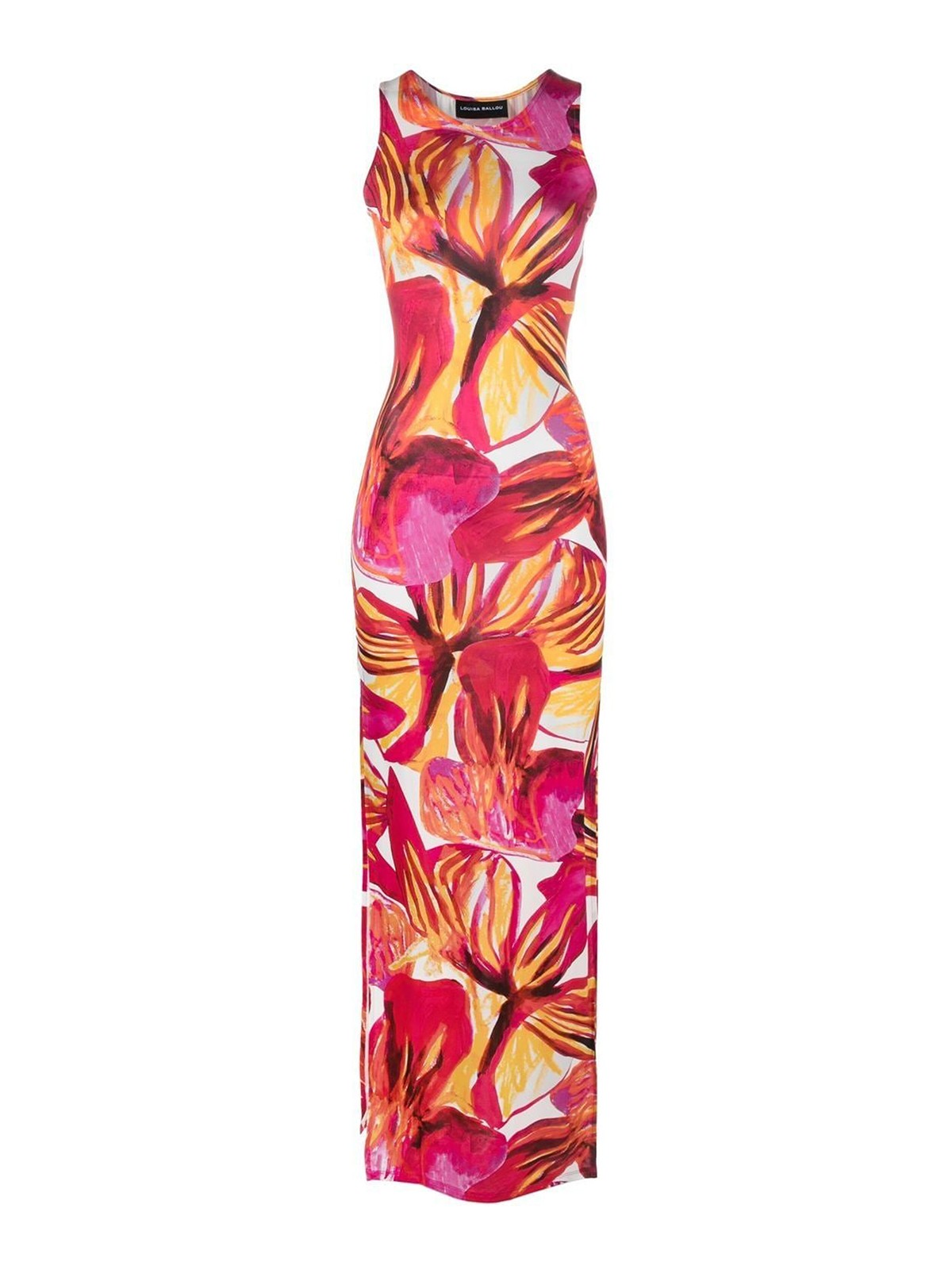 Louisa Ballou Printed Maxi Dress In Multicolour