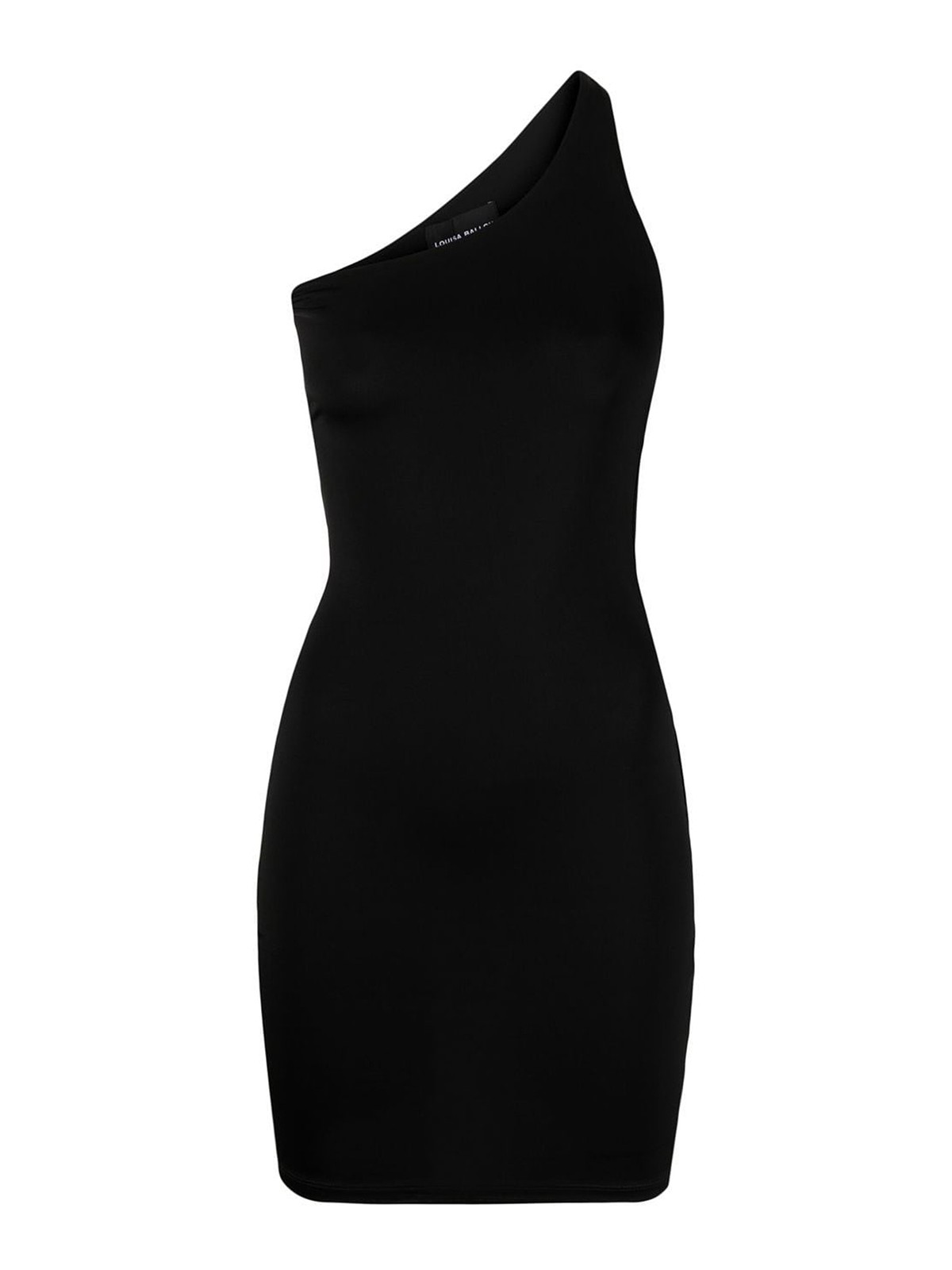 Shop Louisa Ballou One-shoulder Dress In Black