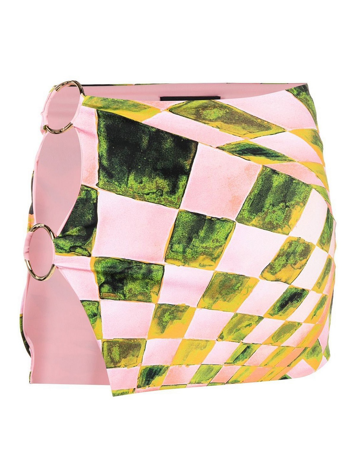 Shop Louisa Ballou Stretched Mini Skirt In Pink