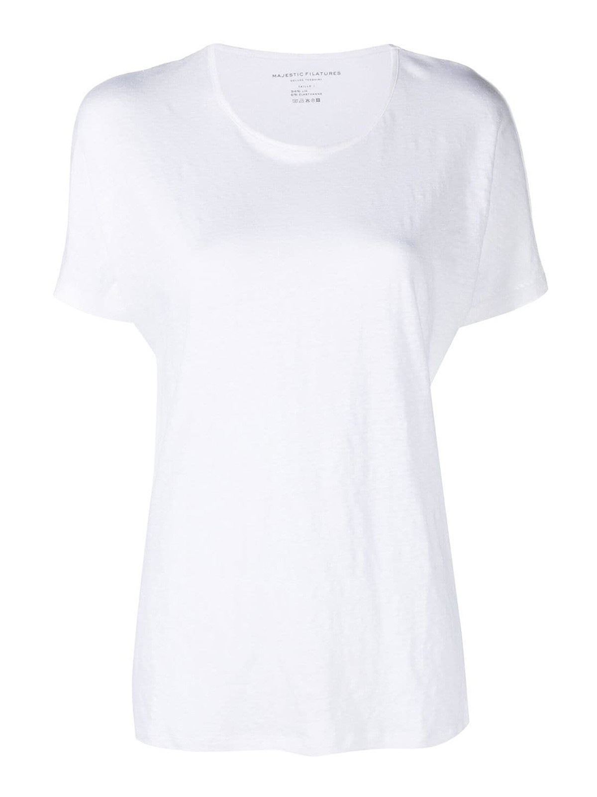 Shop Majestic Camiseta - Blanco In White