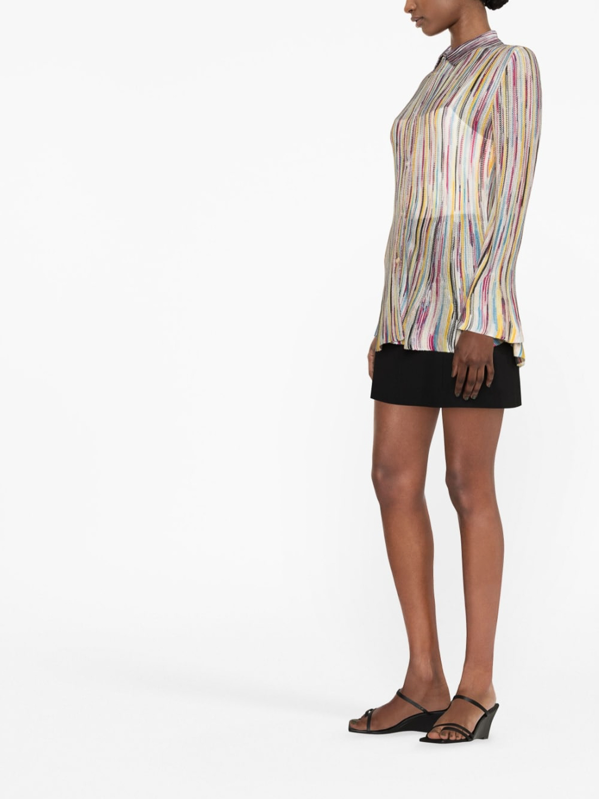 Shop Missoni Striped Shirt In Multicolour