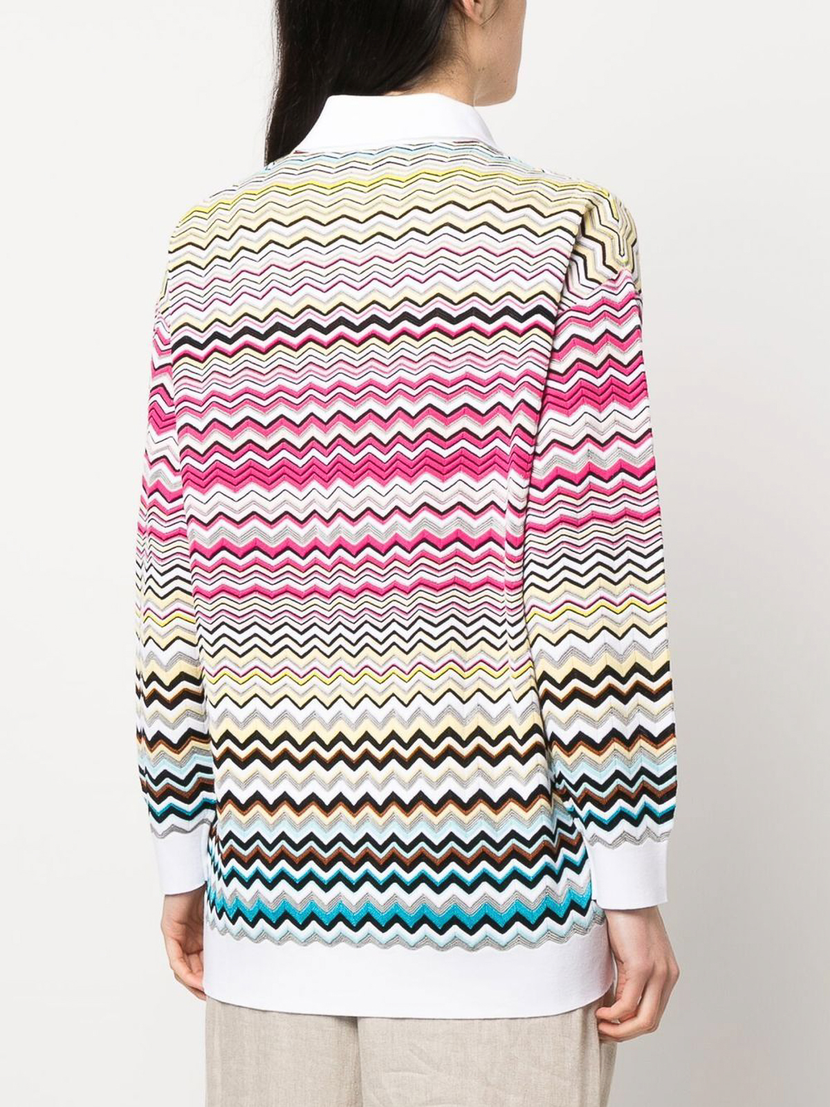 Shop Missoni Suéter Con Cuello De Pico In Multicolour