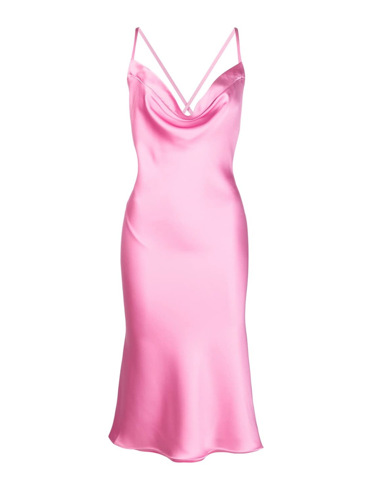 Norma Kamali Cross back dress - Pink - Women|ST1233CB976966