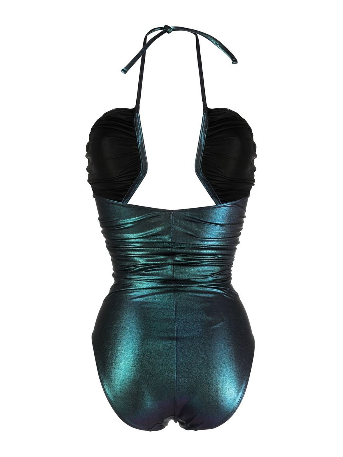 Shop Rick Owens Cut-out Swimsuit In Green