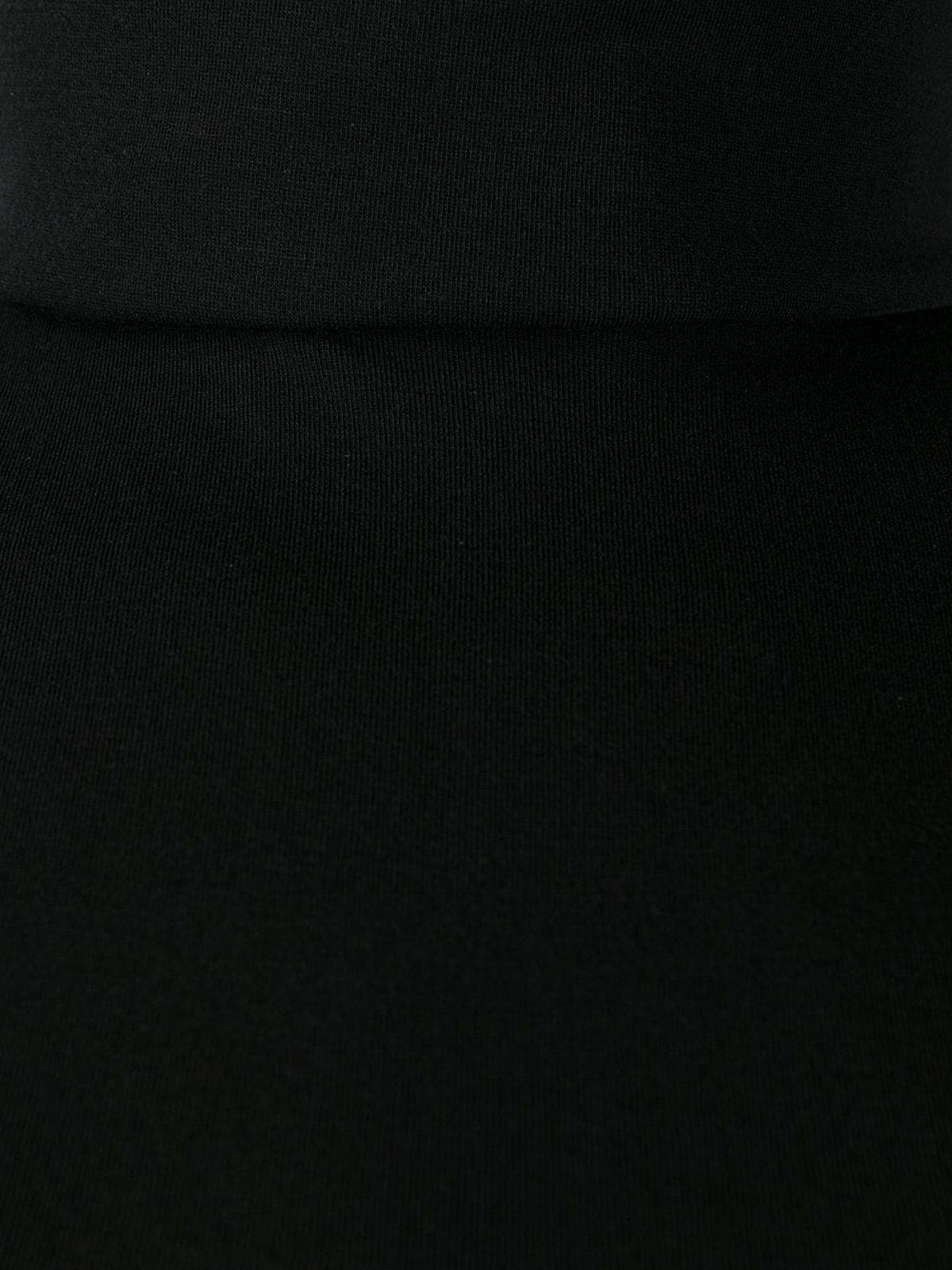 Shop Wolford High Neck Viscose Bodysuit In Black