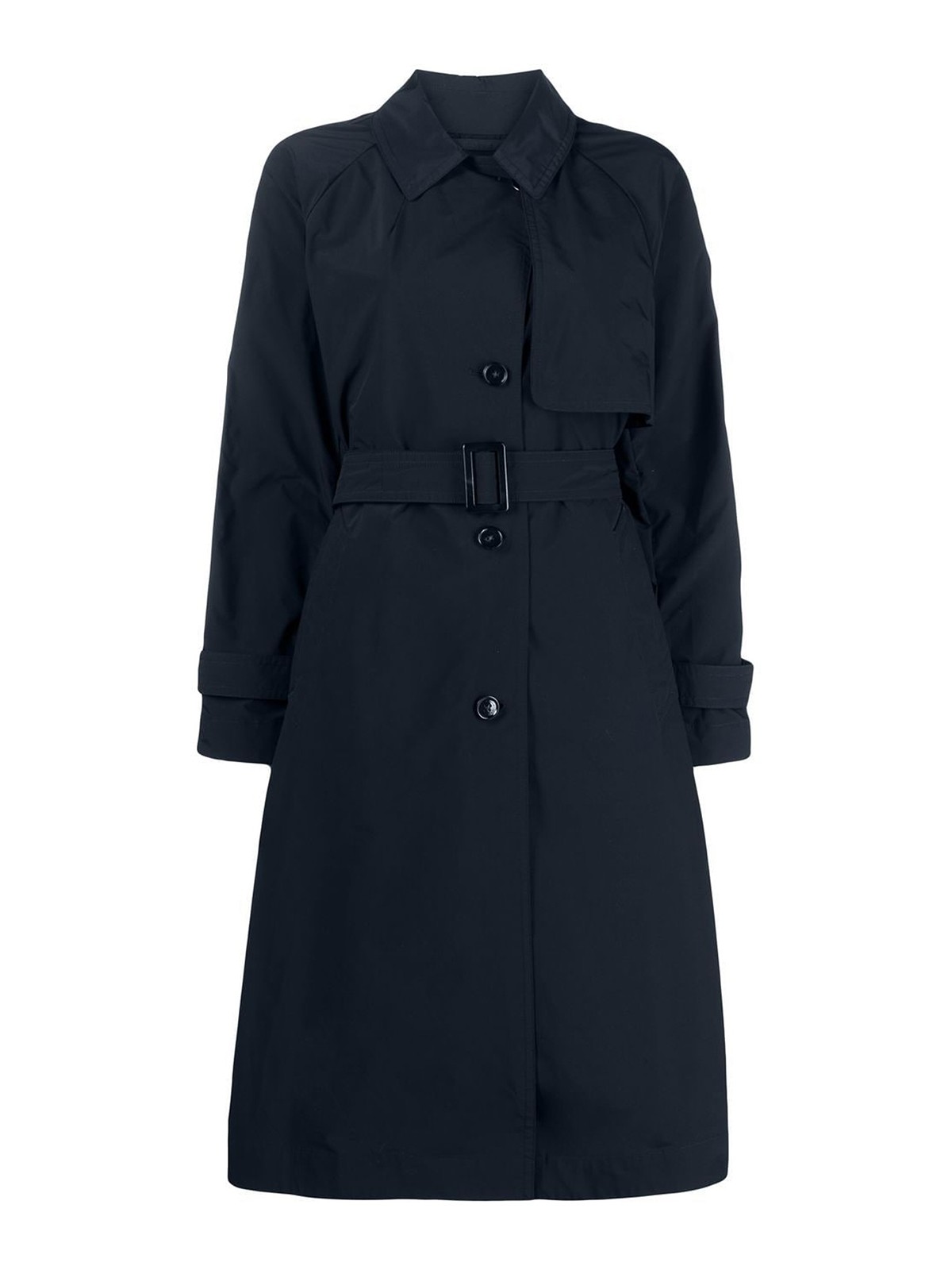 Shop Woolrich Belted Summer Trench In Blue