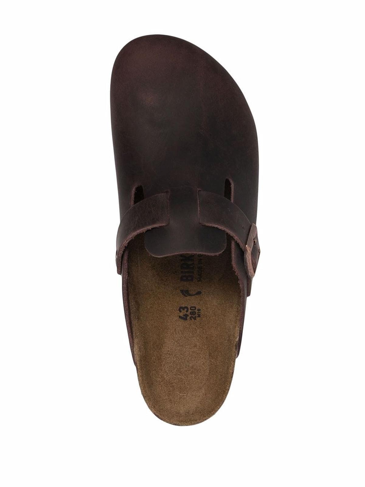 Shop Birkenstock Boston Mules In Brown