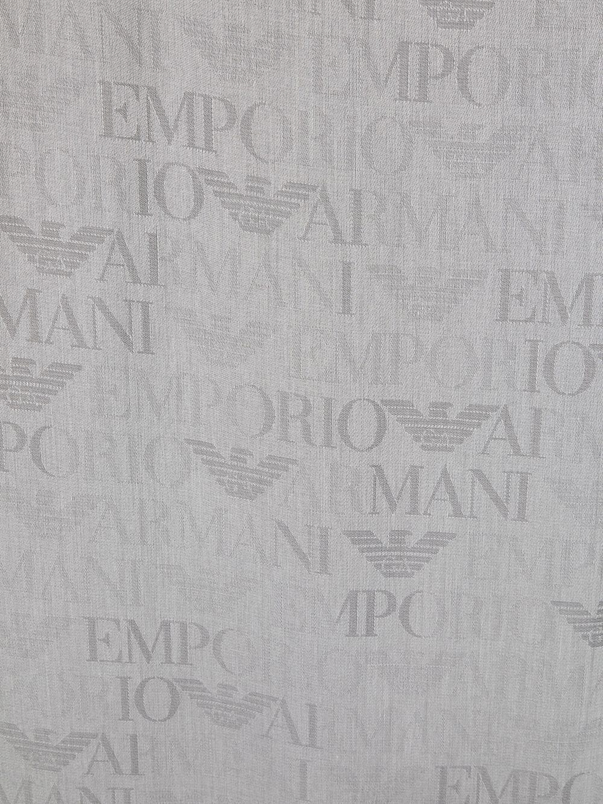 Shop Emporio Armani Bufanda - Gris In Grey