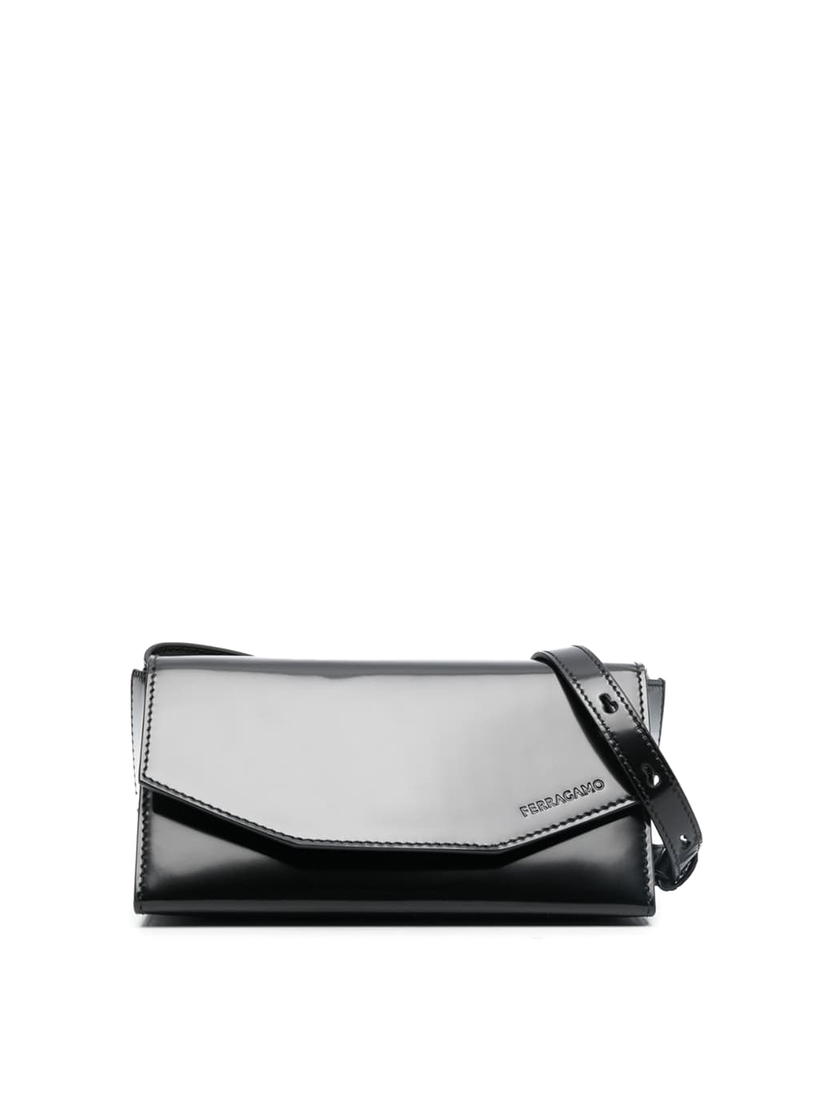 Salvatore Ferragamo Leather Crossbody Bag - Black Crossbody Bags