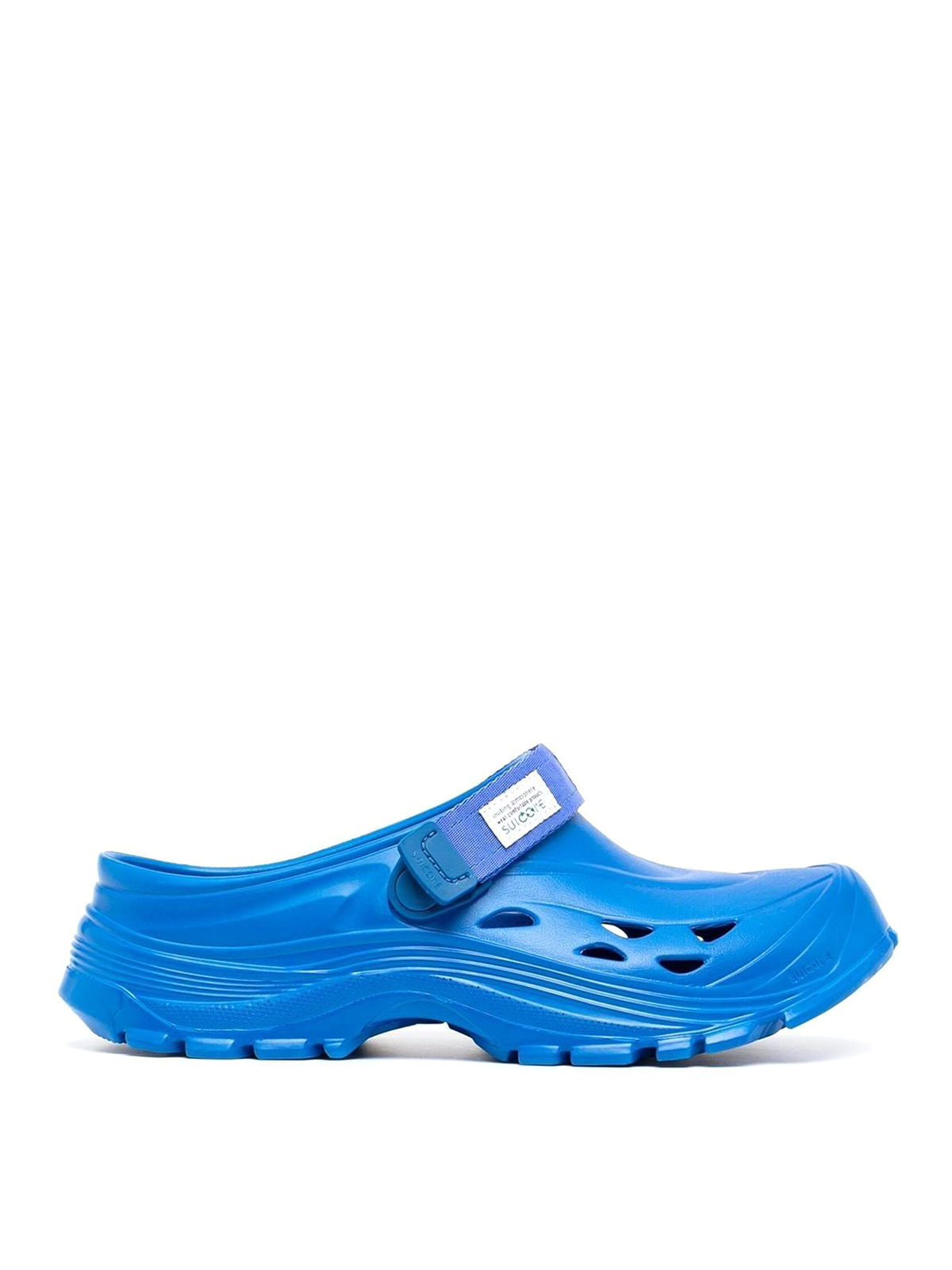 Shop Suicoke Mok Flip Flops In Blue