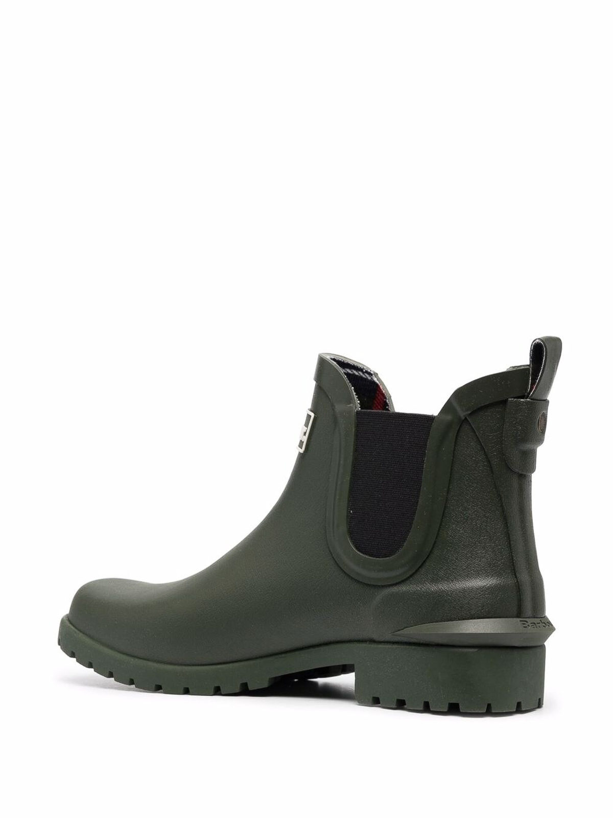 Shop Barbour Wilton Rubber Boots In Green