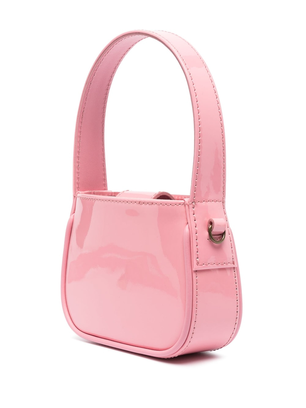 Shop Blumarine Logo Shoulder Bag In Pink