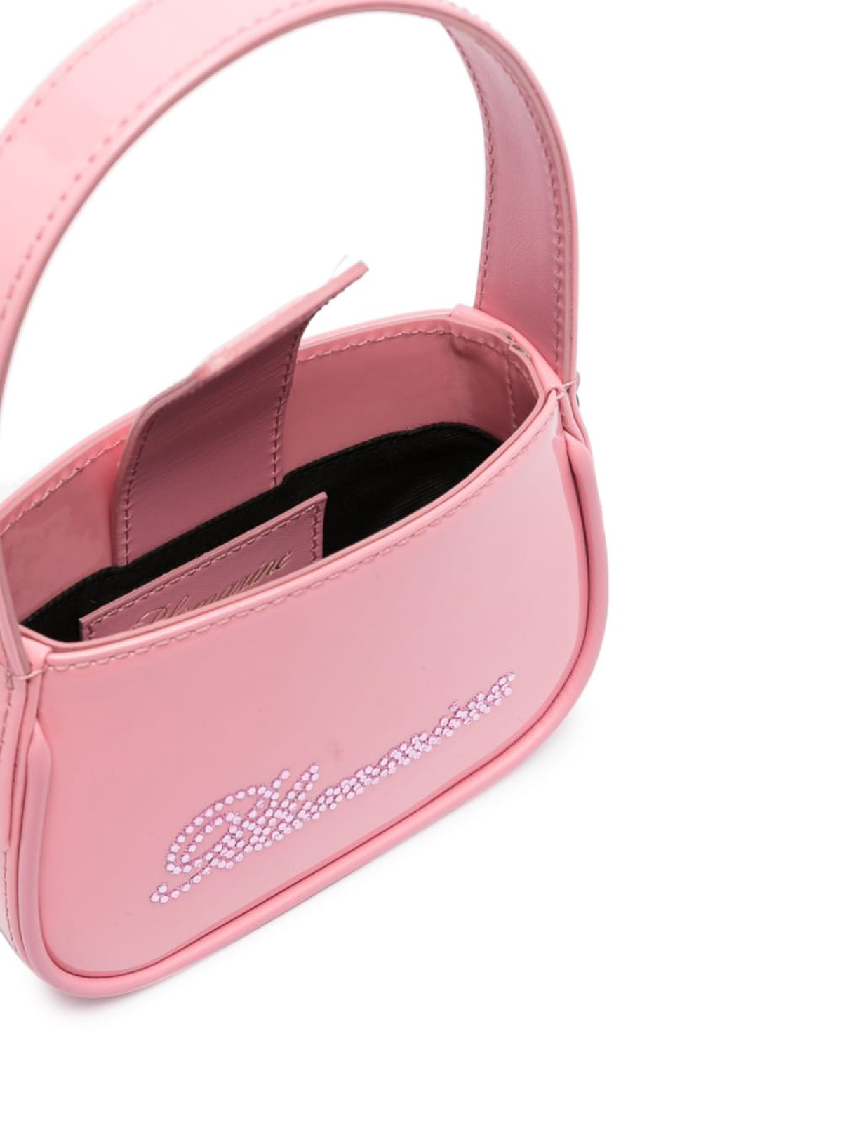 Shop Blumarine Logo Shoulder Bag In Pink