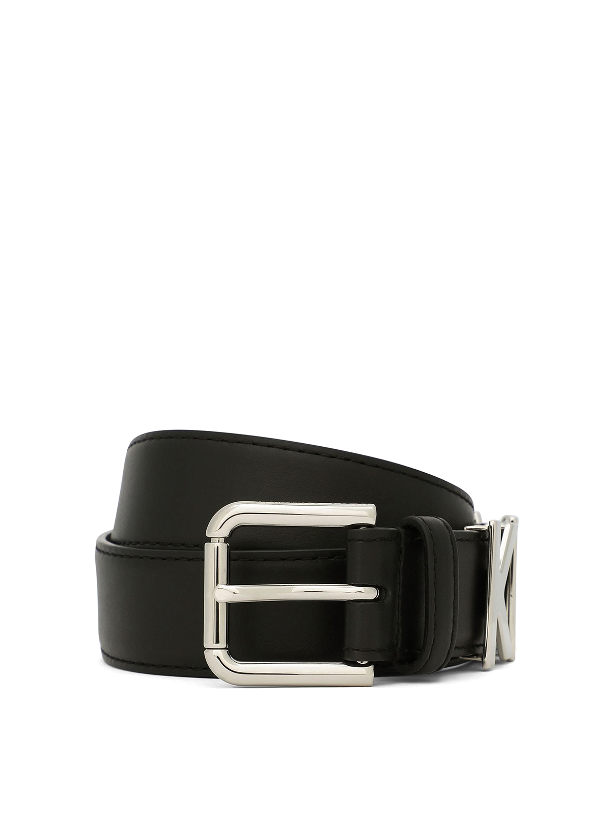 Dolce & Gabbana Men's Logo-Buckle Leather Belt