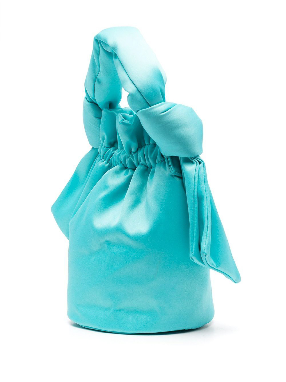 Ganni Knot bucket bag - Light Blue - Women|A4973759 | thebs.com