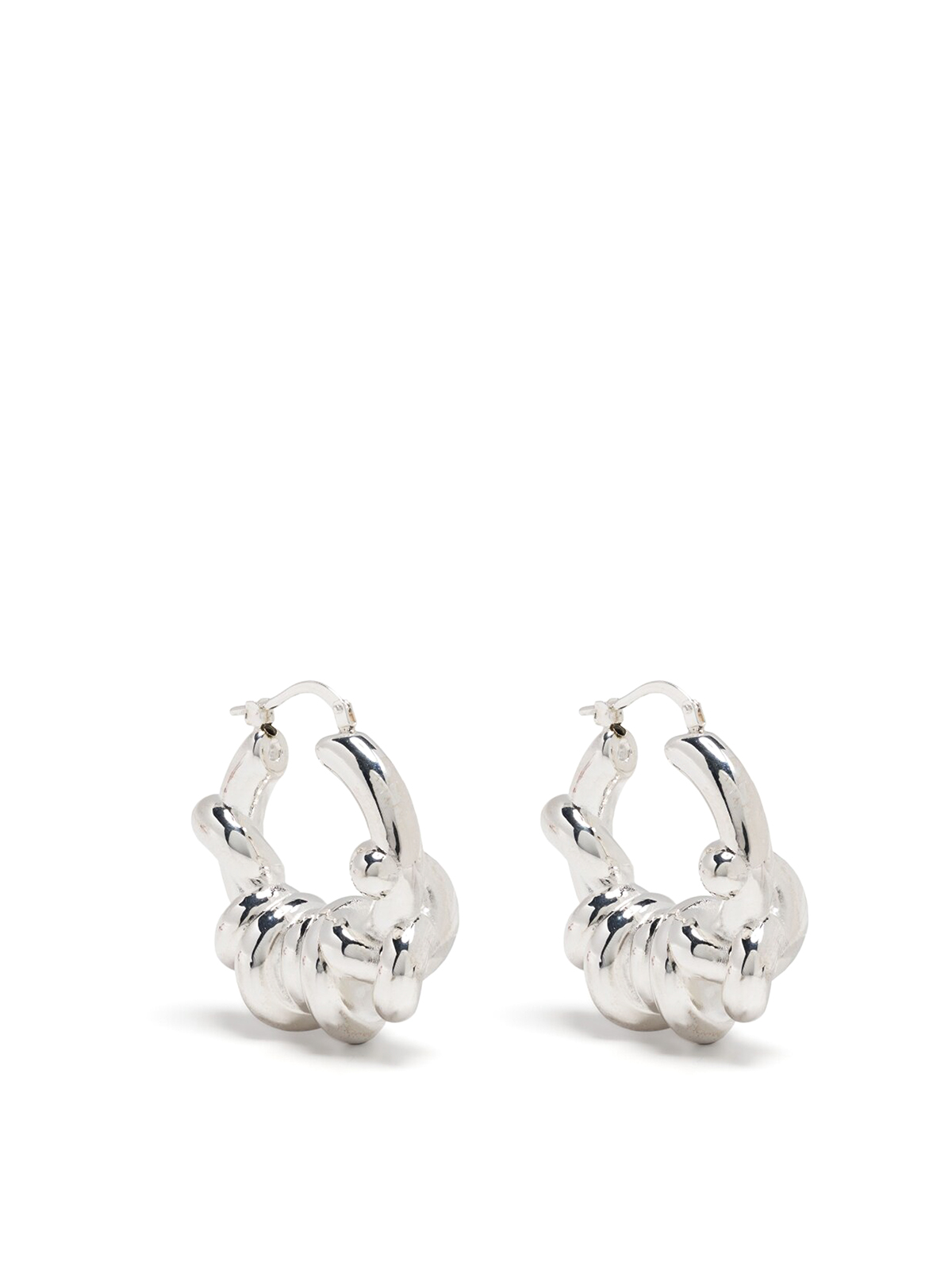 アレクサンダー・M 白シャツ Silver Colored Earring Wit 関送無 Paparazzi ♥ Tick, Tick, Boom! - Silver ♥ Earrings