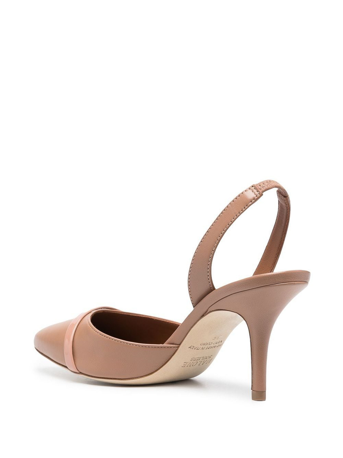 Shop Malone Souliers Elsie 70 Leather Pumps In Nude & Neutrals