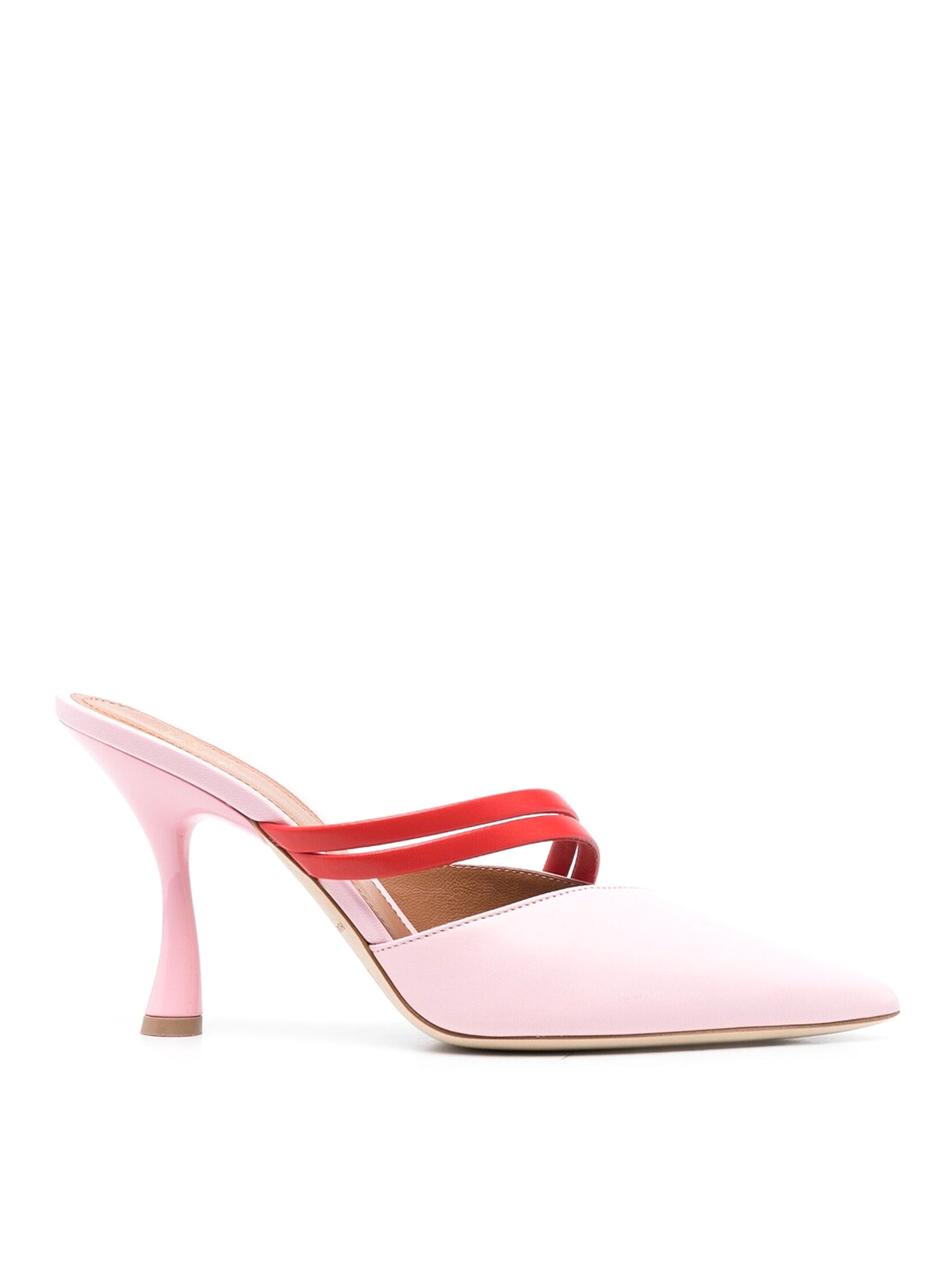 Shop Malone Souliers Tia 90 Leather Pumps In Pink