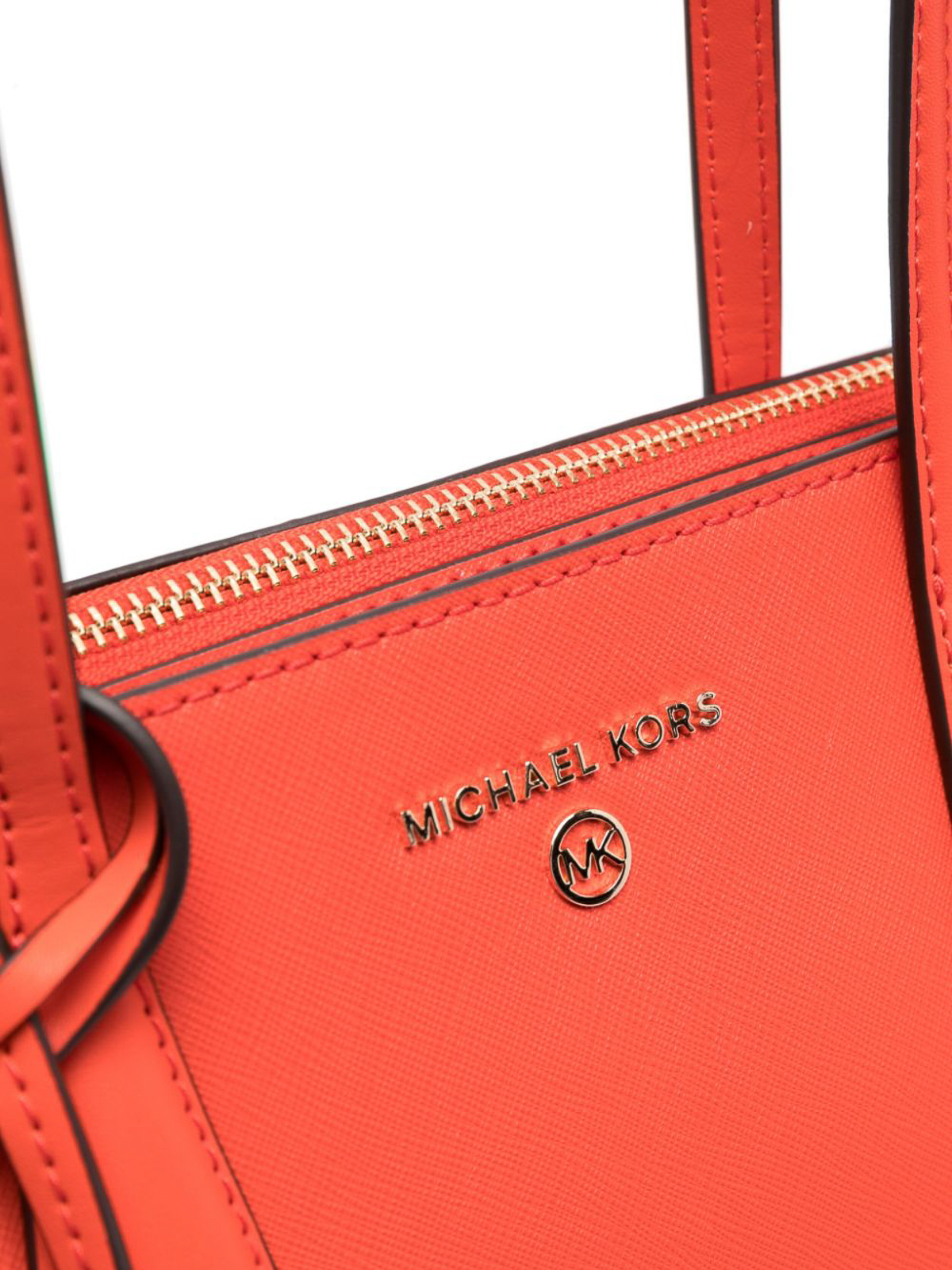 Michael Michael Kors Medium Marilyn Leather Tote Bag in Crimson