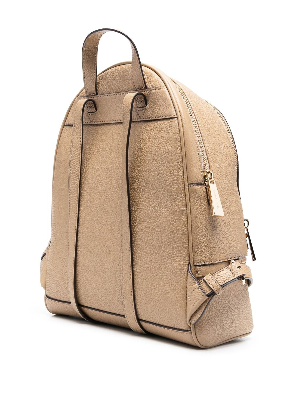 Michael Kors Rhea Medium Quilted Leather Backpack Purse MK Gold Logo Bag |  eBay