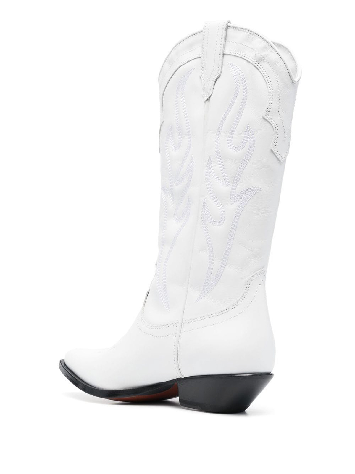 Shop Sonora Santa Fe Leather Western Boots In Blanco