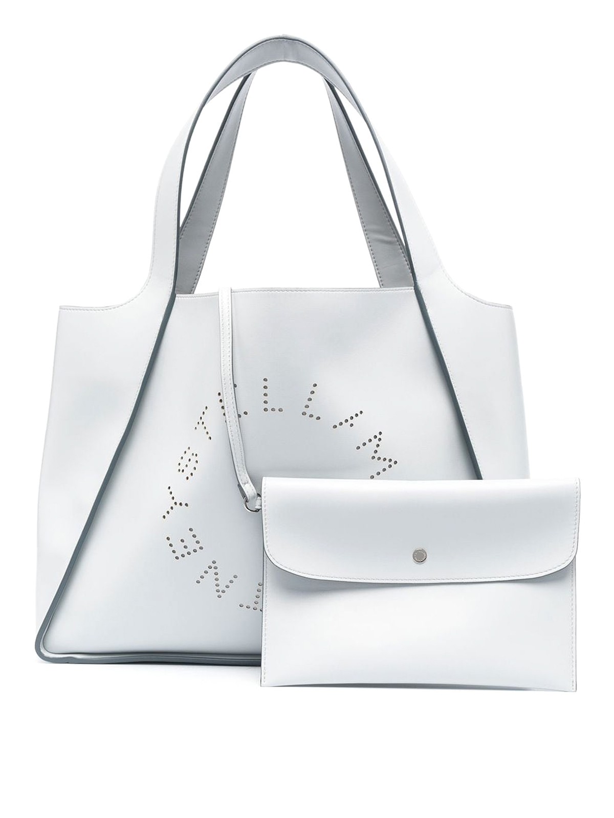 Stella Mccartney Stella Logo Tote Bag In Blanco