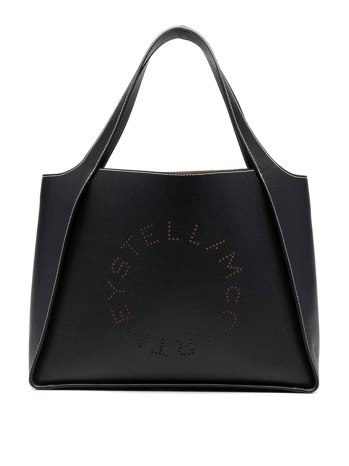 Shop Stella Mccartney Stella Logo Tote Bag In Black