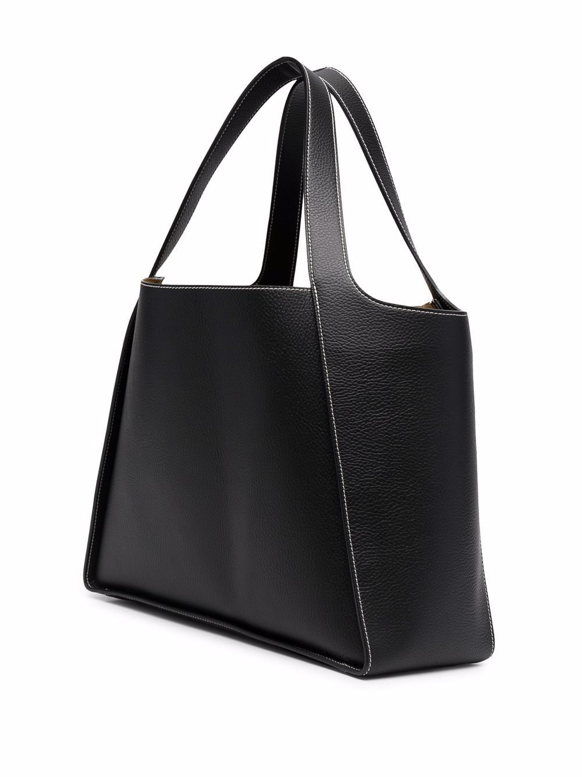 Shop Stella Mccartney Stella Logo Tote Bag In Black