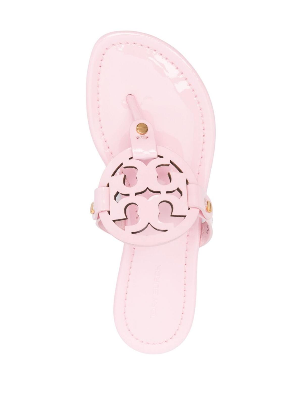 Miller Leather Thong Sandals in Pink - Tory Burch