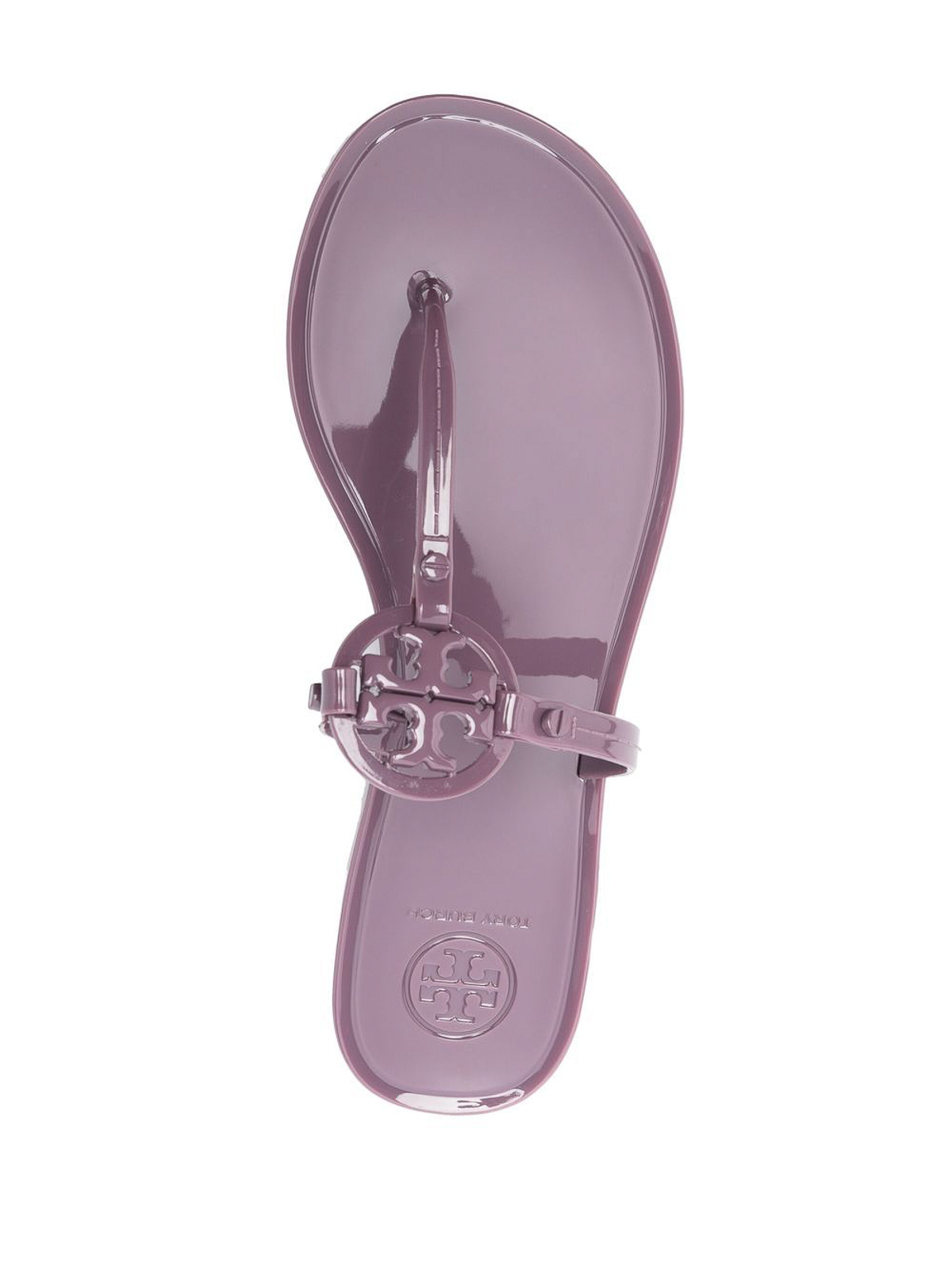 Tory Burch Miller logo-plaque leather sandals, Pink