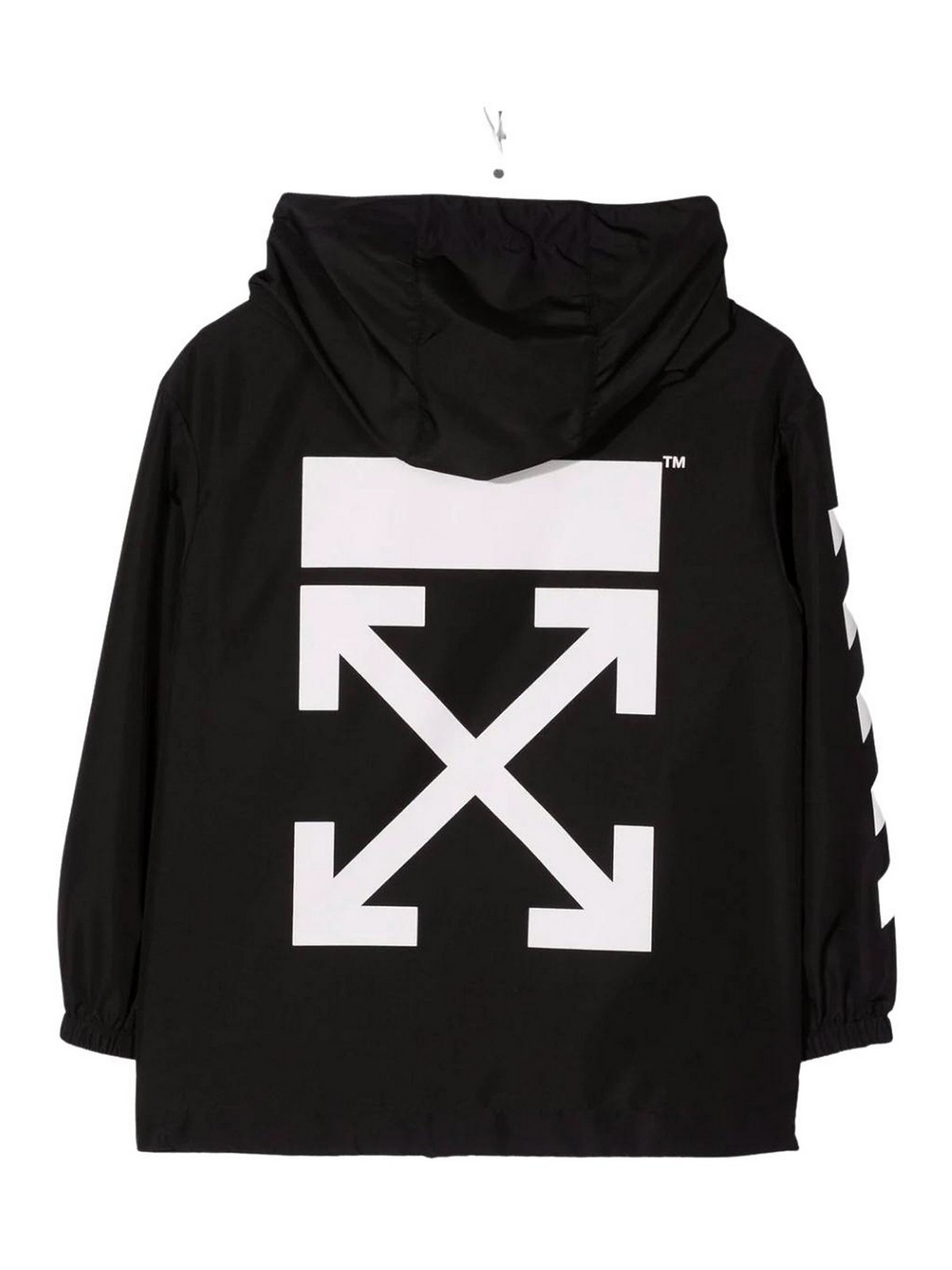 Off-White Ow rubber arrow windbreaker - Boys|OBEB001S22FAB0011001