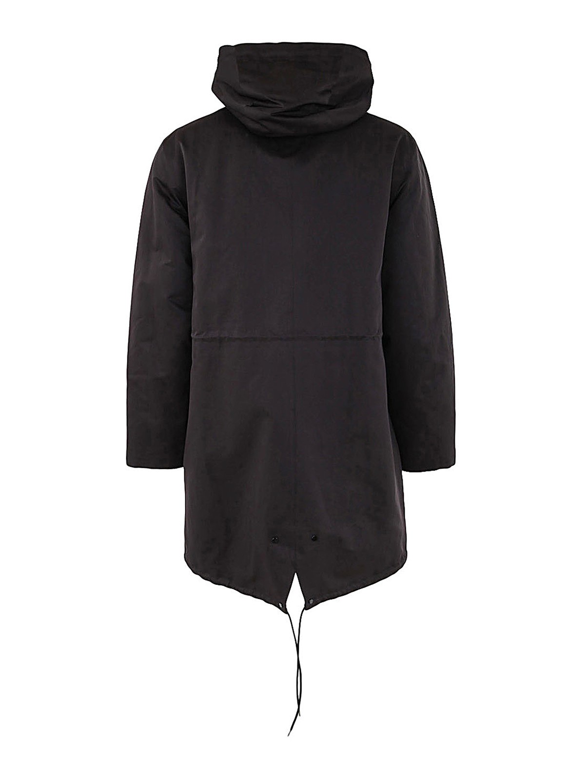 Down top fishtail parka