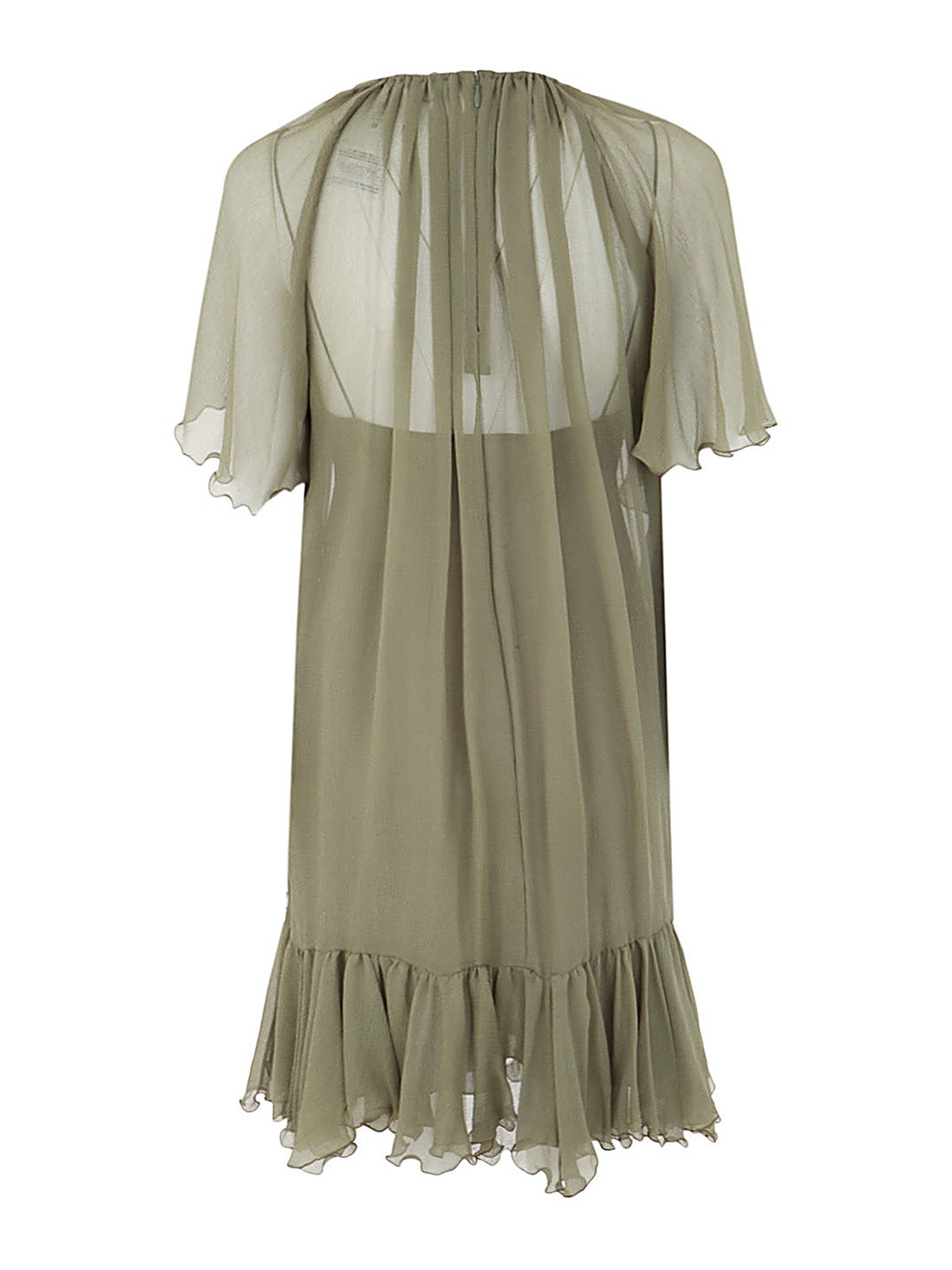 Dsquared2 Draped midi dress - Green - Women|S72CV0338S52114701 Dsquared2 Draped midi dress - Green - Women|S72CV0338S52114701