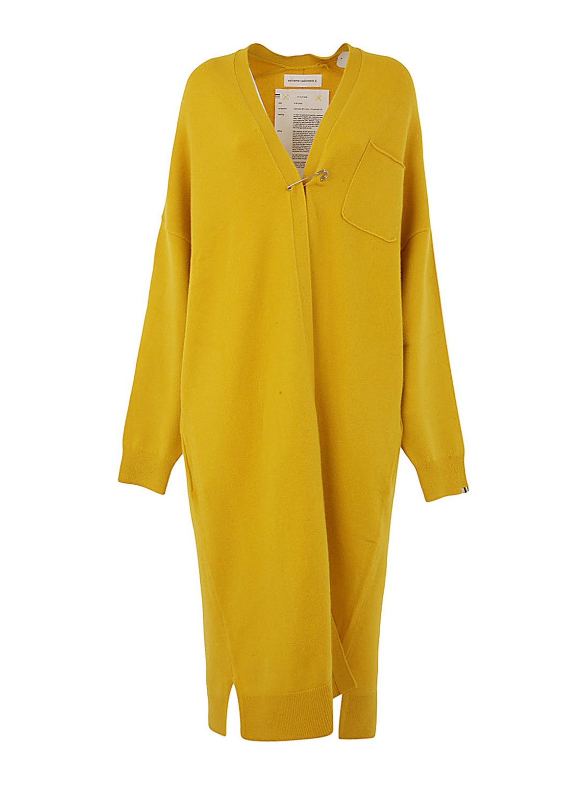 Extreme Cashmere N61 Koto Oversized Knitted Coat In Yellow
