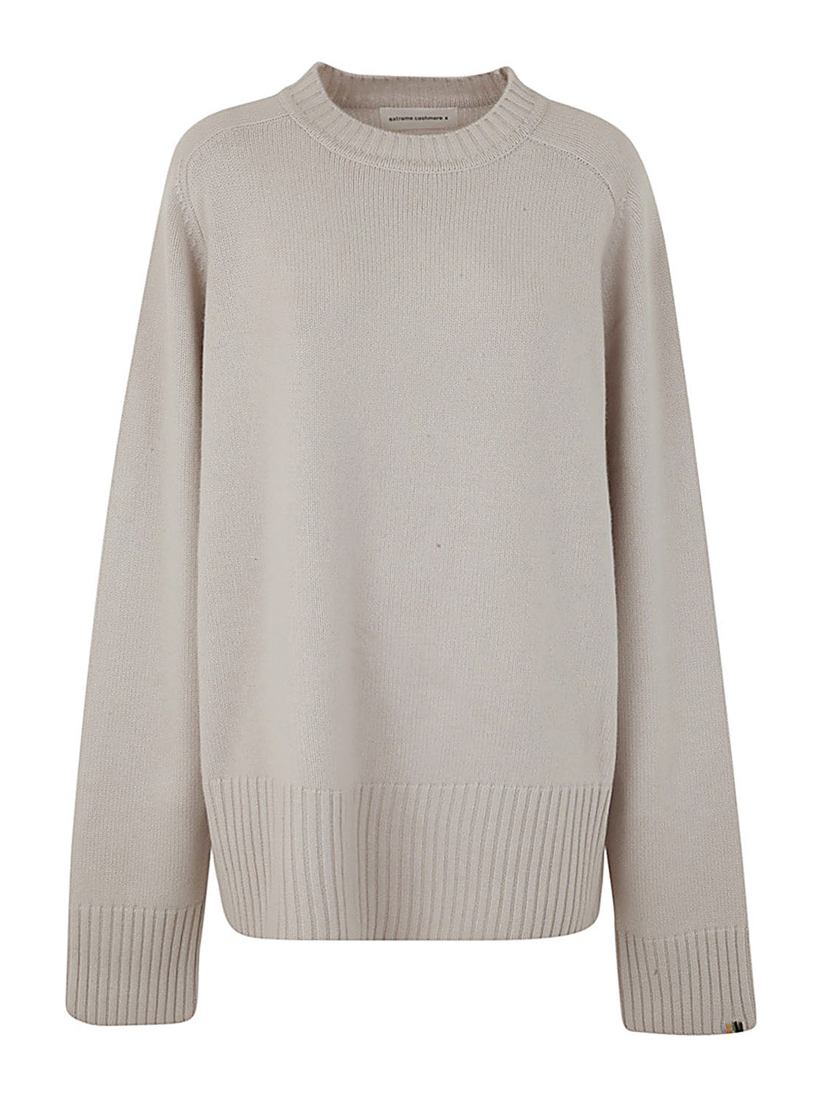 Extreme Cashmere Oversized Roundneck Cashmere Pullover In White