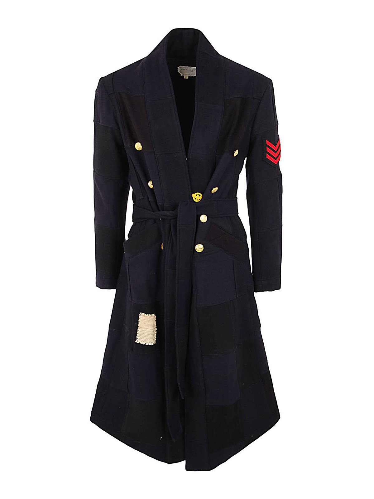 Greg Lauren Scrapwork gl1 overcoat - Blue - Men|EM001NAVY