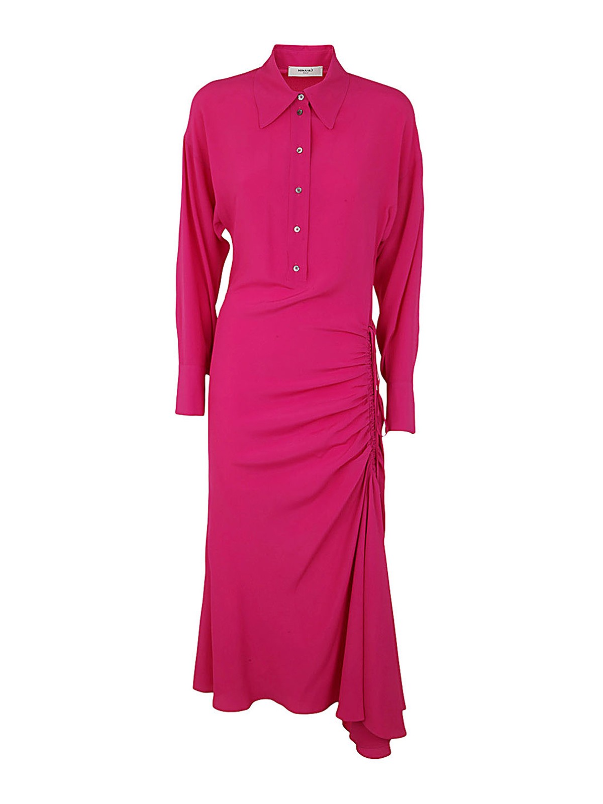 Nina 14.7 Mixed Silk Dress Clothing In Pink