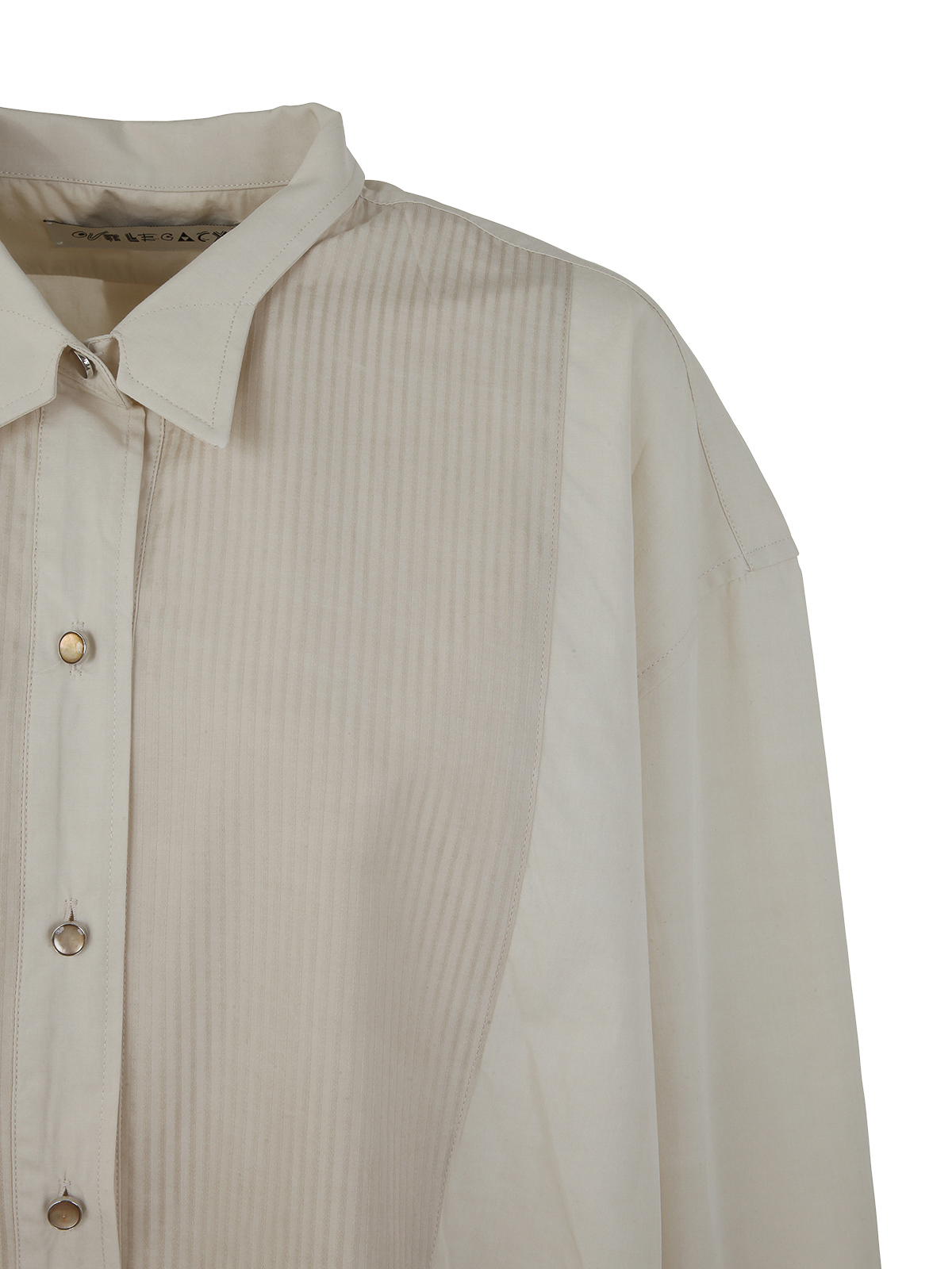 Tシャツ・カットソー OUR LEGACY FW22 TUXEDO SHIRT POPLIN (W4222TA ANTIQUE WHITE) Our Legacy - Tuxedo Shirt Antique White Symbiont Poplin